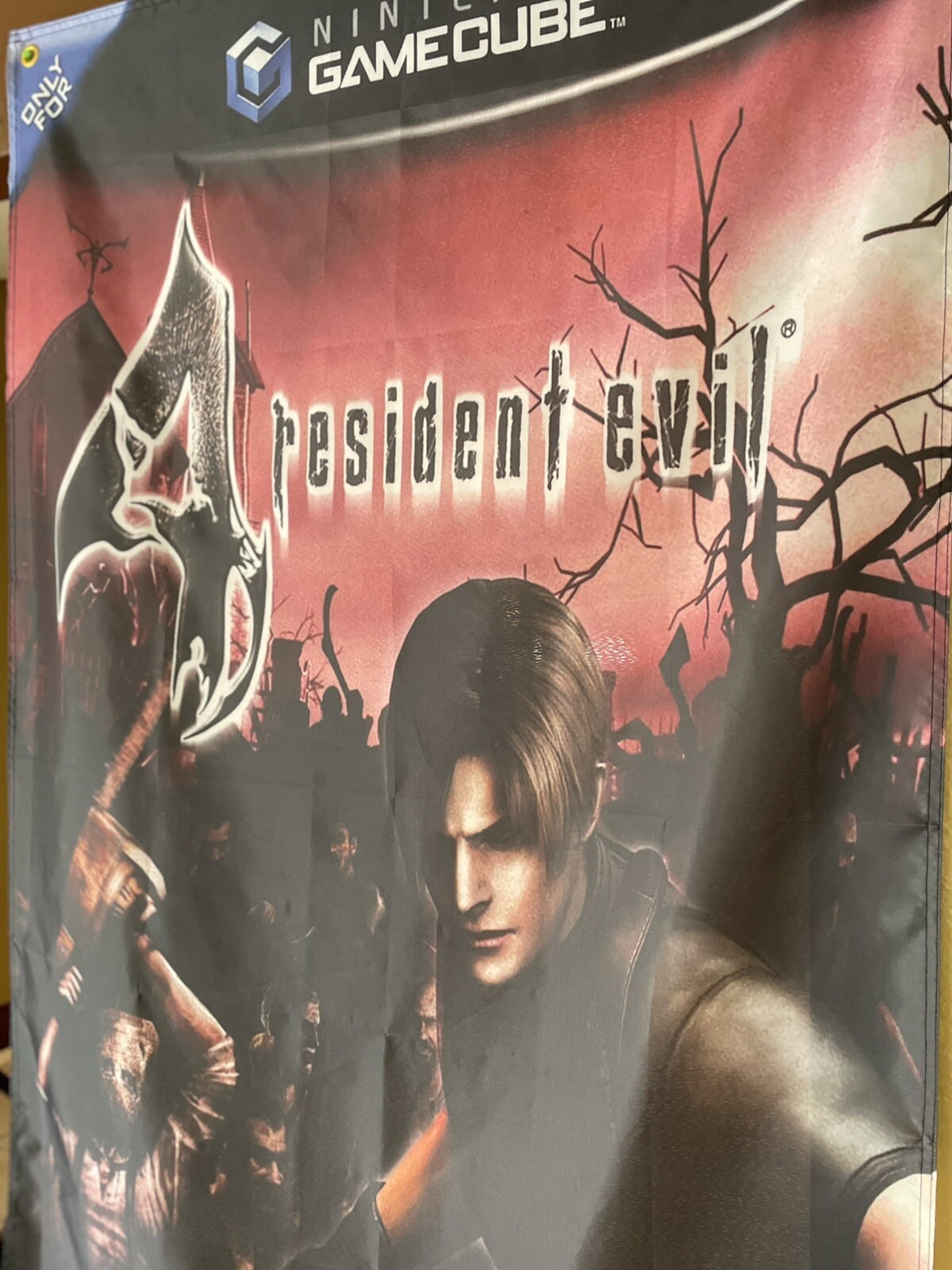 Resident Evil 4 5ft Flag Nintendo Gamecube 2005 Banner Poster NGC Capcom