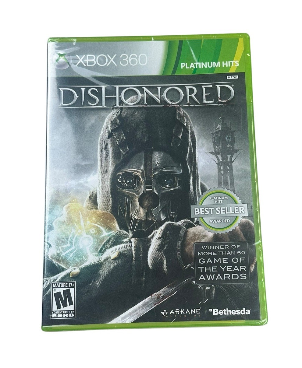 Dishonored (Microsoft Xbox 360, 2012) Platinum Hits Factory Sealed