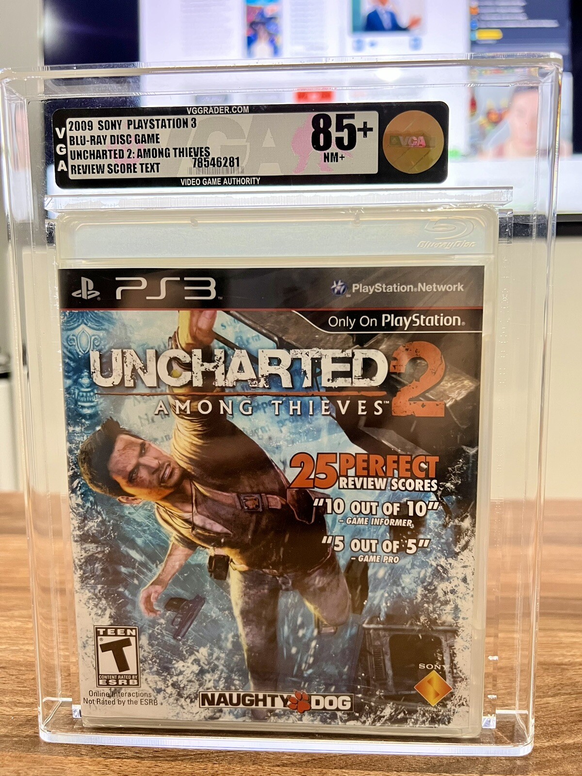 NEW Uncharted 2: Among Thieves (PS3) Black Label VGA Graded 85+