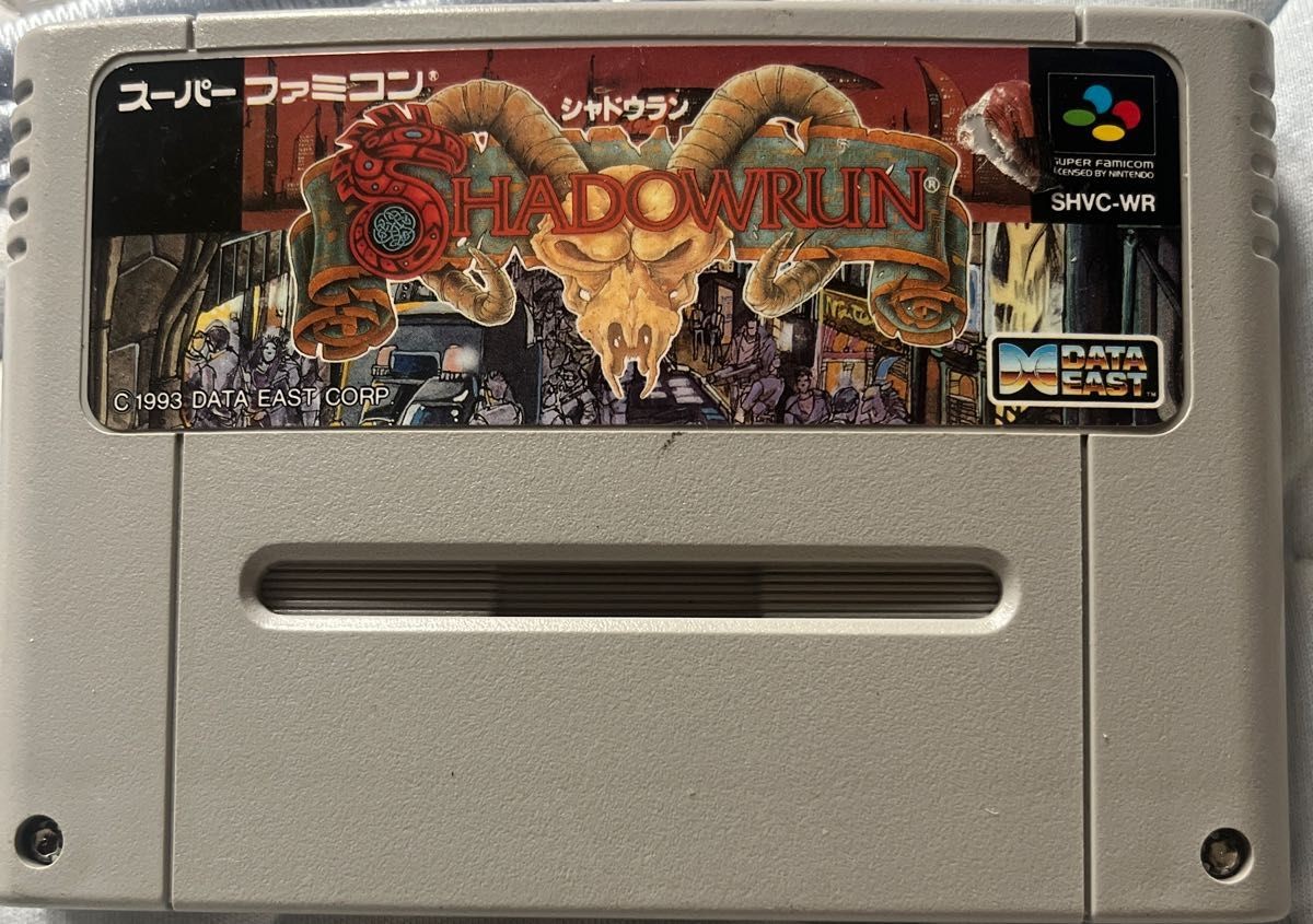 Shadowrun Super Famicom SFC Japan Game Cartridge Data East NTSC-J Authentic