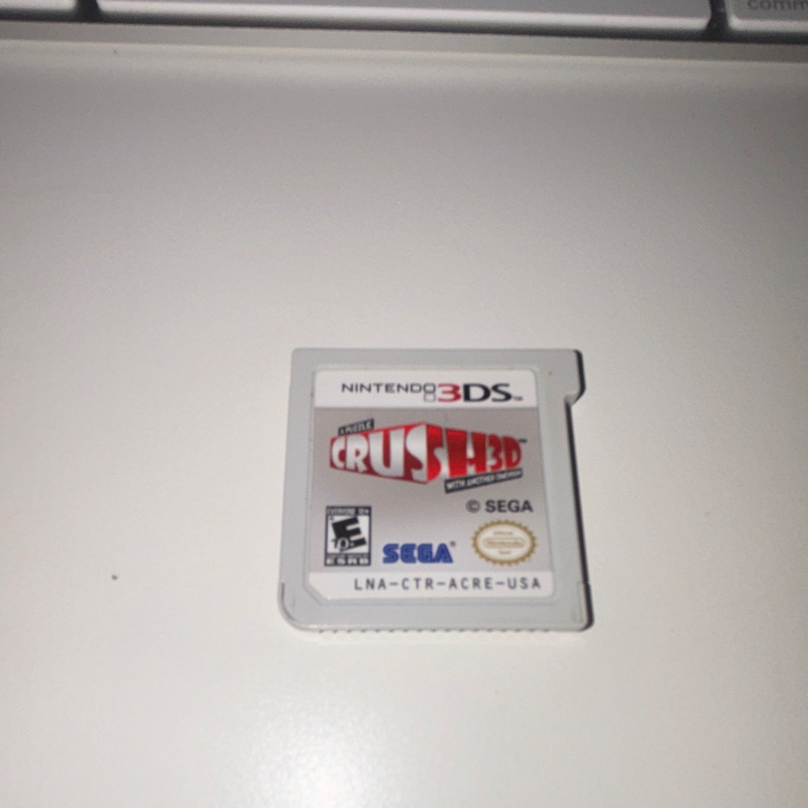 SEGA Crush3D Nintendo 3DS Game Cartridge NTSC-U/C E10+ Everyone 10+