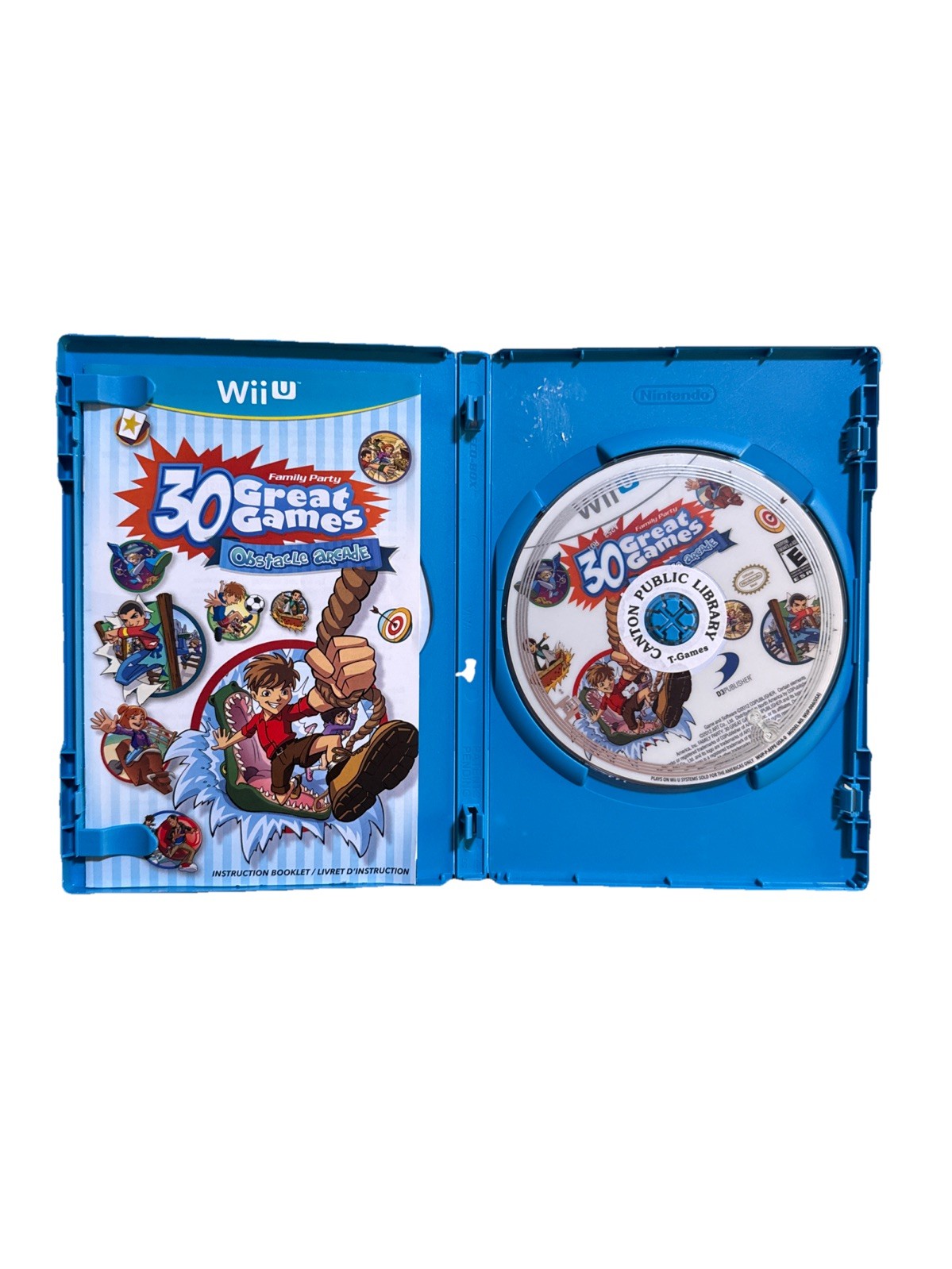 Family Party: 30 Great Games Obstacle Arcade (Nintendo Wii U, 2012) CIB Complete