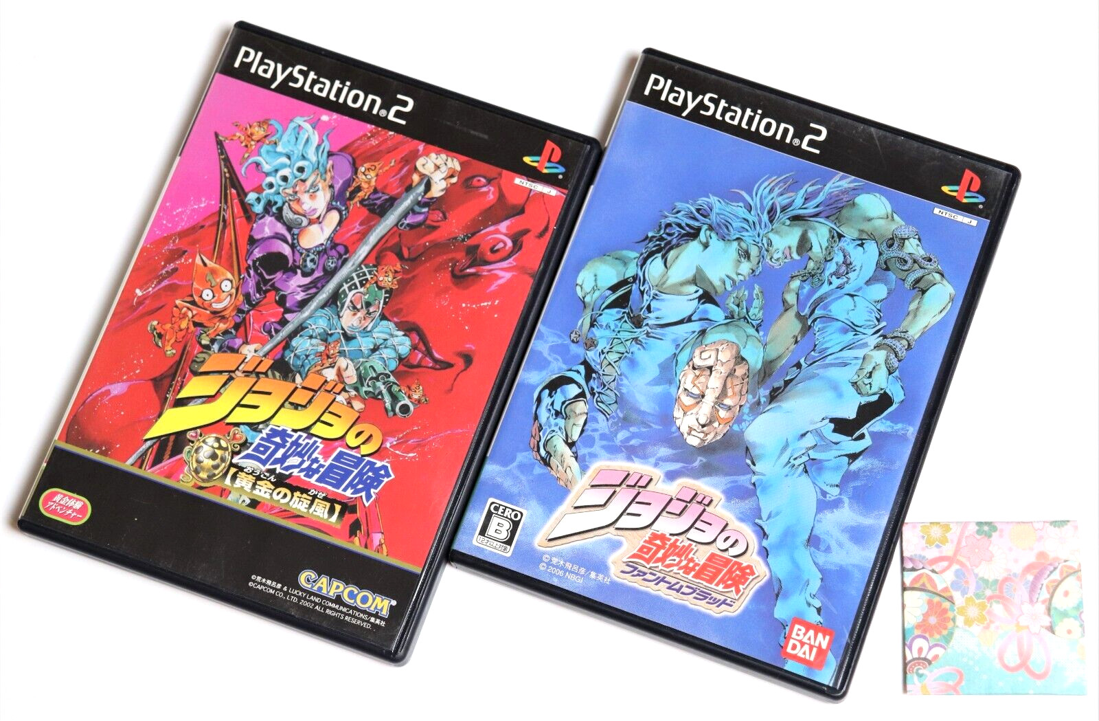 Lot 2 JoJo’s Bizarre Adventure Phantom Blood Golden Wind PS2 PlayStation 2 Japan