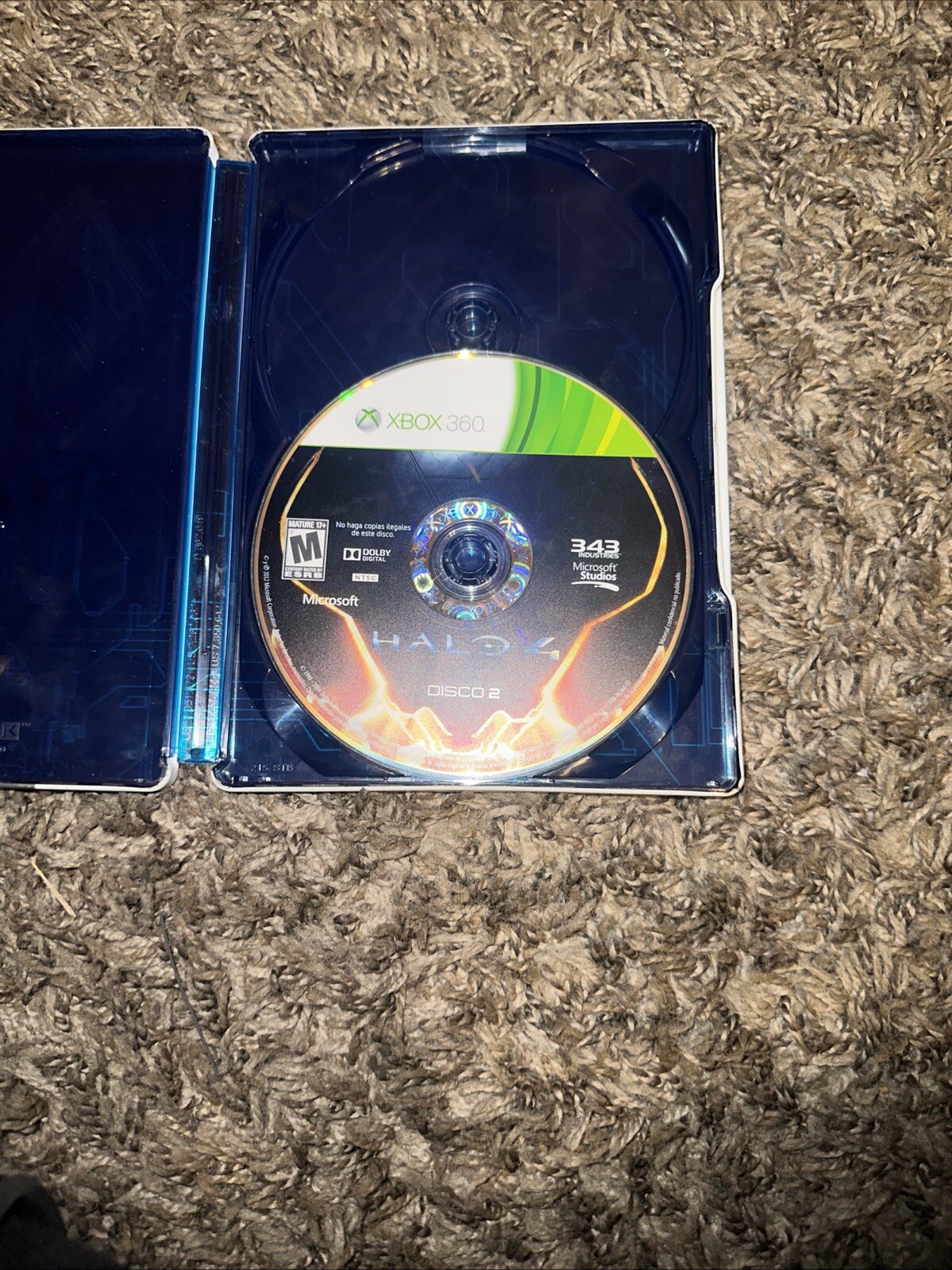 Limited Edition Halo 4 Microsoft Xbox 360 Steel Case with inserts