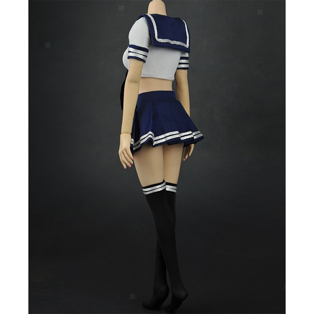 1/6 Scale JK School Uniform Sailor Costume for 12″ Female Action Figure Body