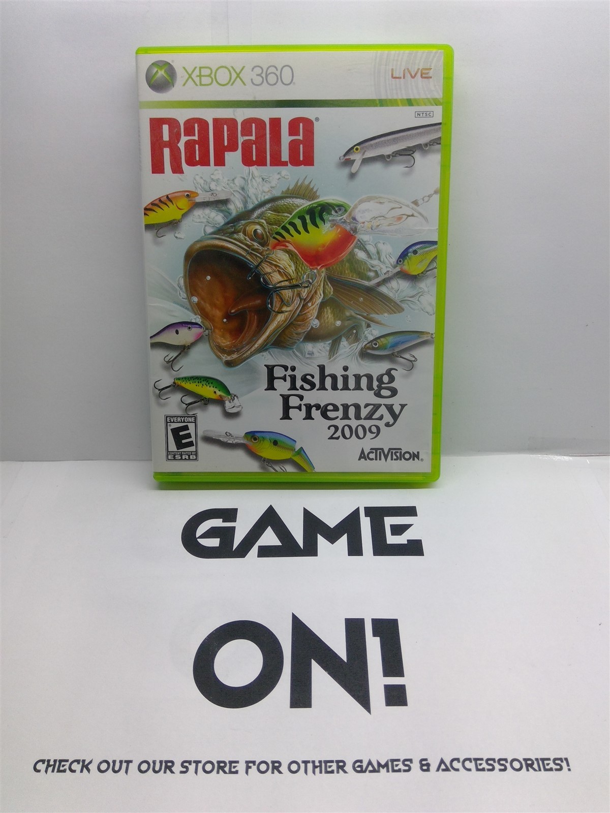Rapala: Fishing Frenzy 2009 (Xbox 360, 2008) Complete Tested Working – Free Ship