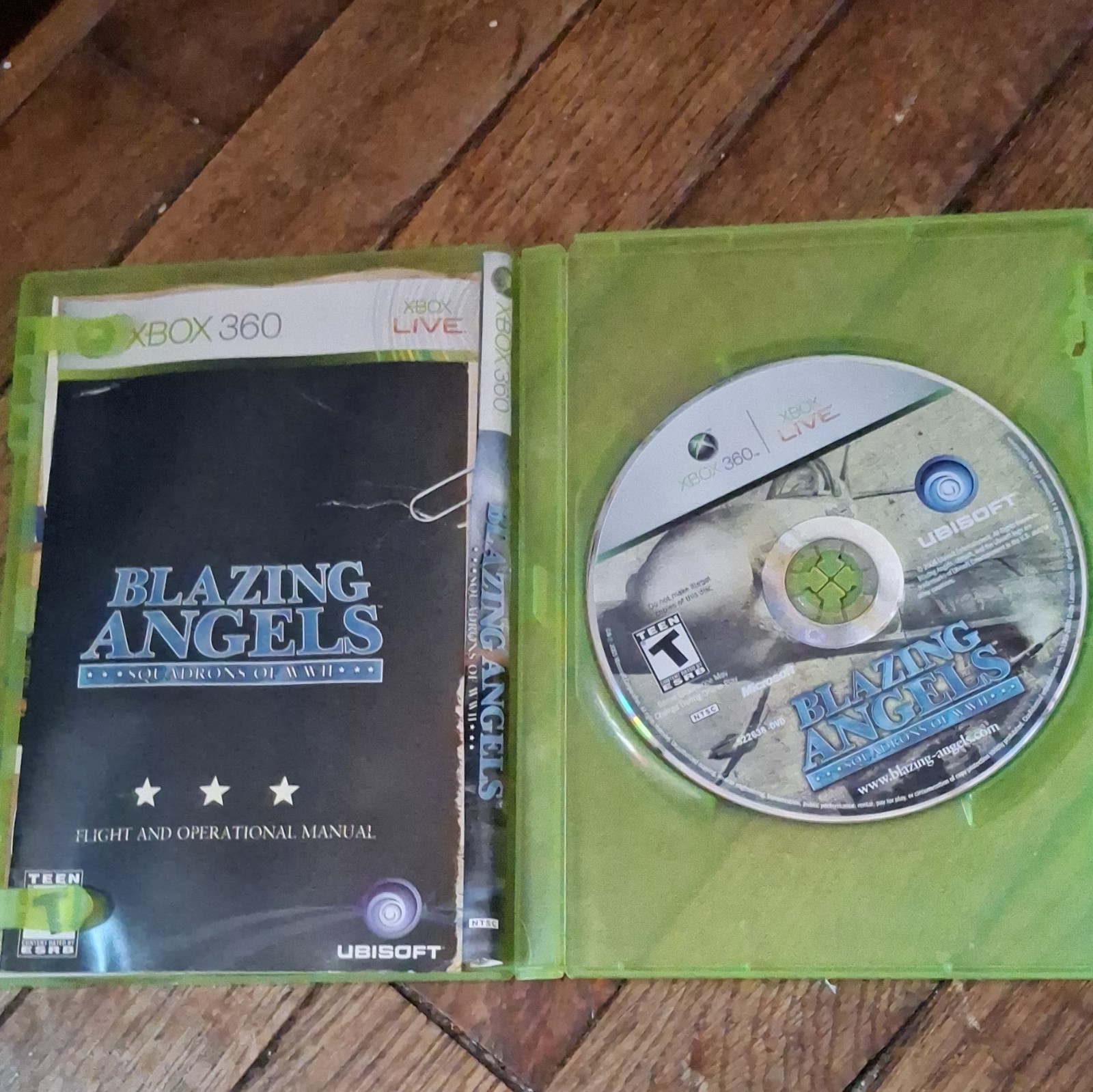 Ubisoft Blazing Angels: Squadrons of WWII T-Teen Simulation Xbox 360 Manual