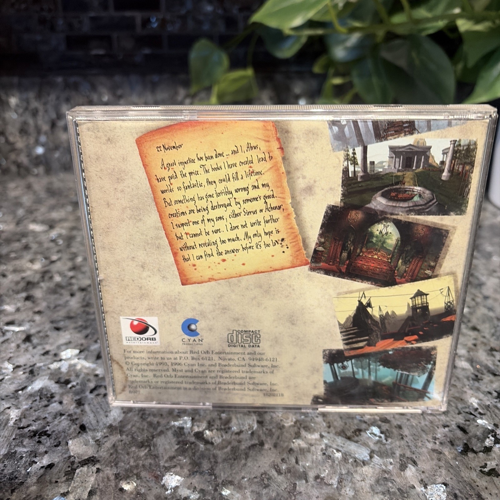 Brøderbund MYST (CD-ROM, 1994) MPC/Windows Surrealistic Adventure