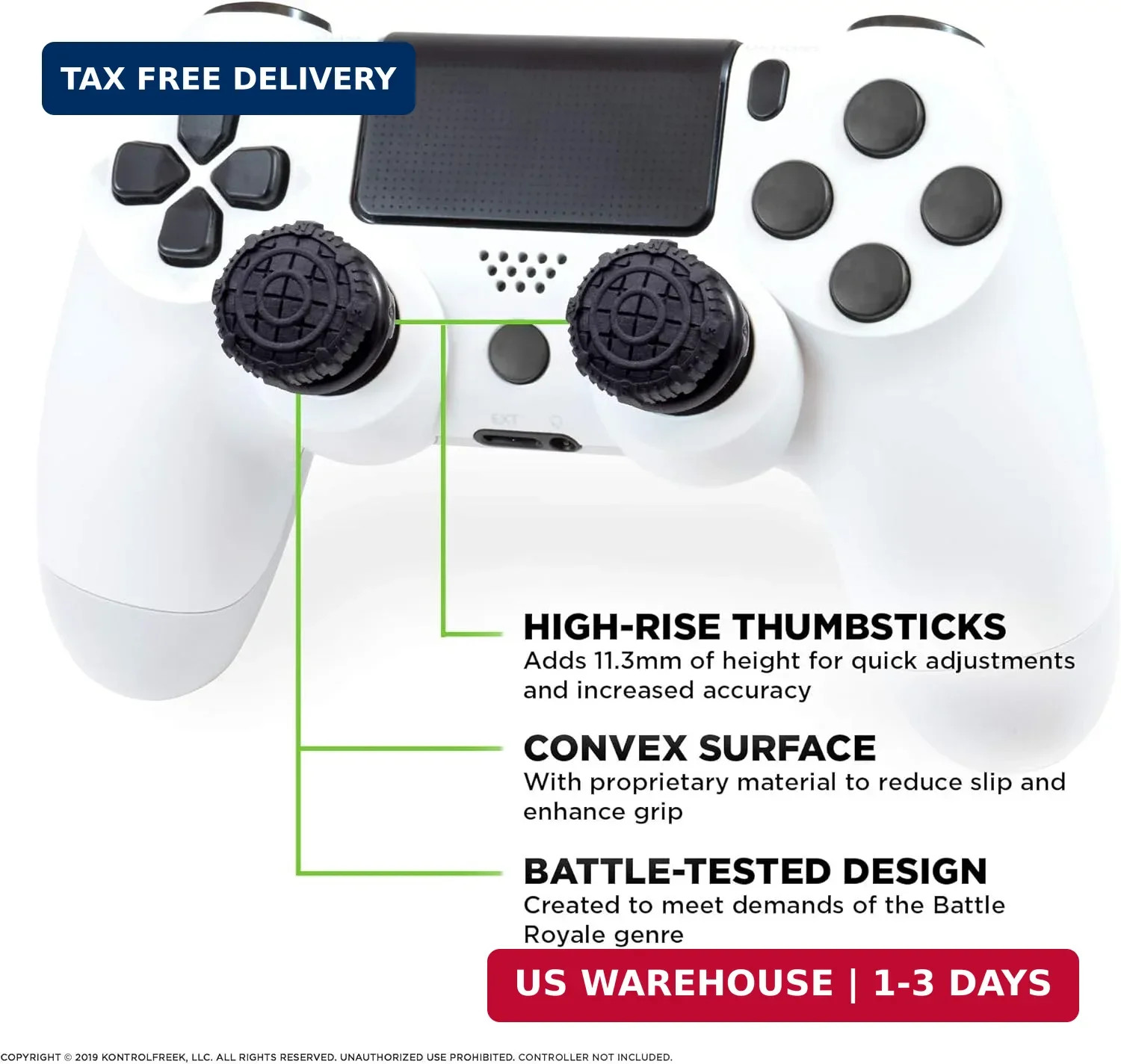FPS Freek Battle Royale Nightfall for PS5 PS4 Controller Performance Thumbsticks