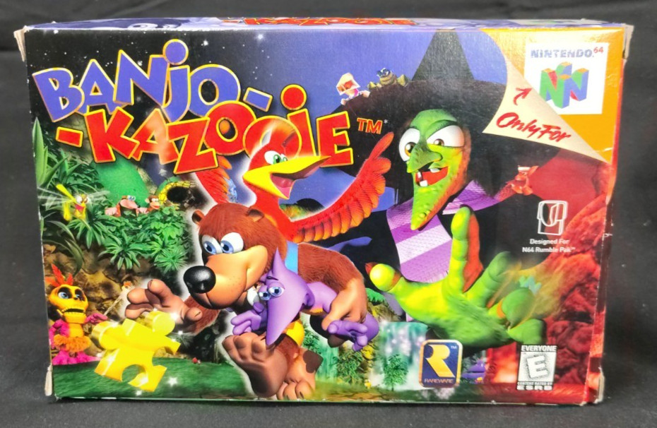 Banjo-Kazooie (Nintendo 64 N64) CIB | Tested Working Complete + Yootooz figure