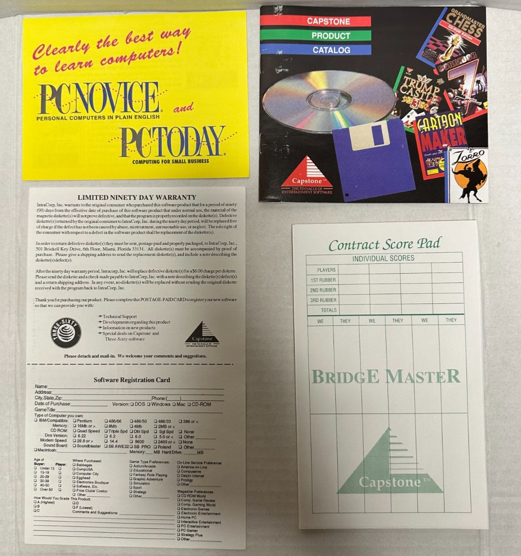 VTG Capstone Bridge Master 1993 Master 3.5″ Disk PC Software Windows Compatible
