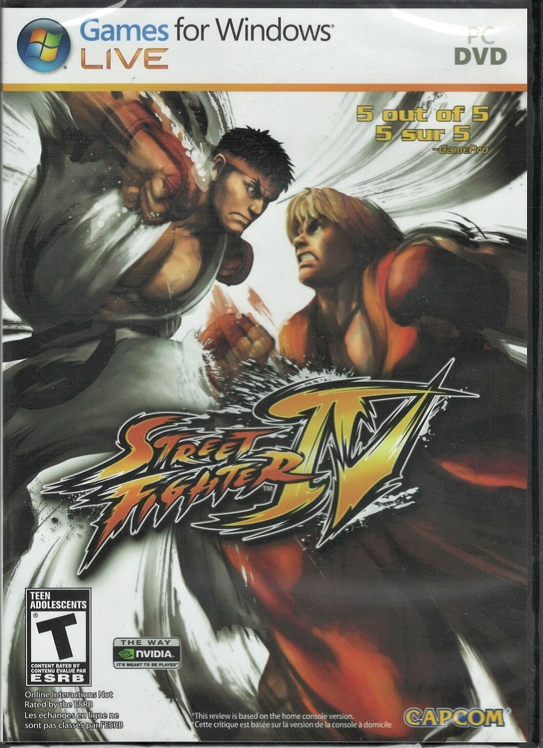 Street Fighter IV (Game Only) PC (Brand New Factory Sealed US Version) Windows X