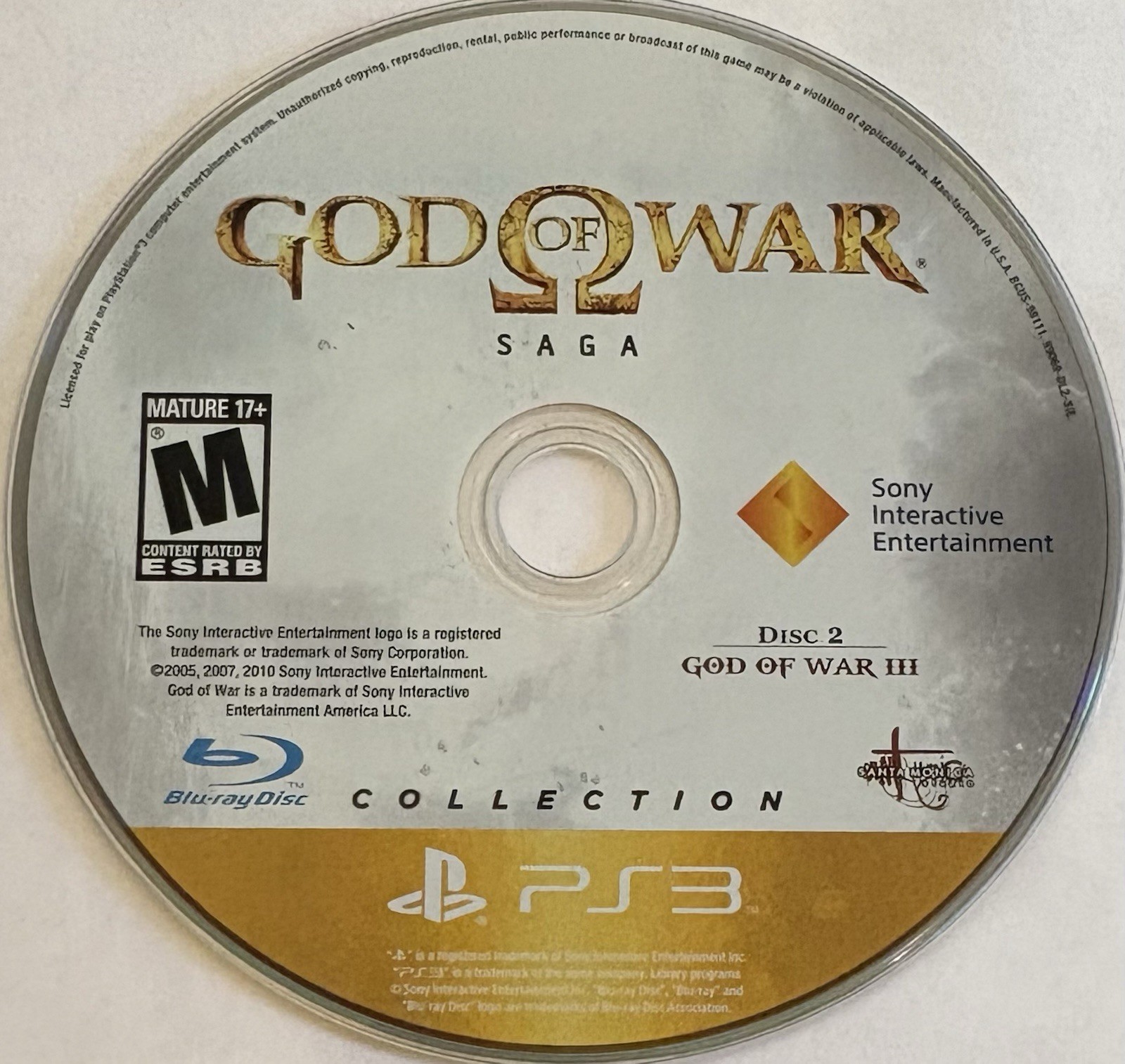 God of War Saga: God of War III (PS3) DISC ONLY | NO TRACKING | M3303
