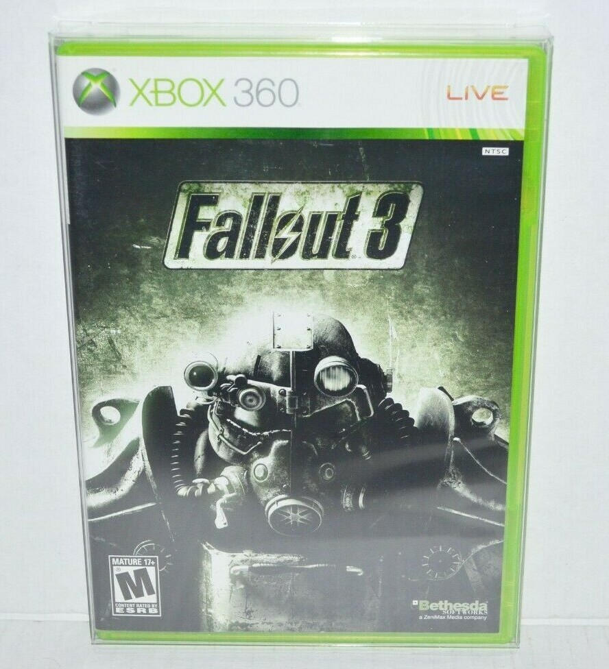 25 Game Clear Plastic Protective Cases Sleeves Display For Microsoft Xbox 360