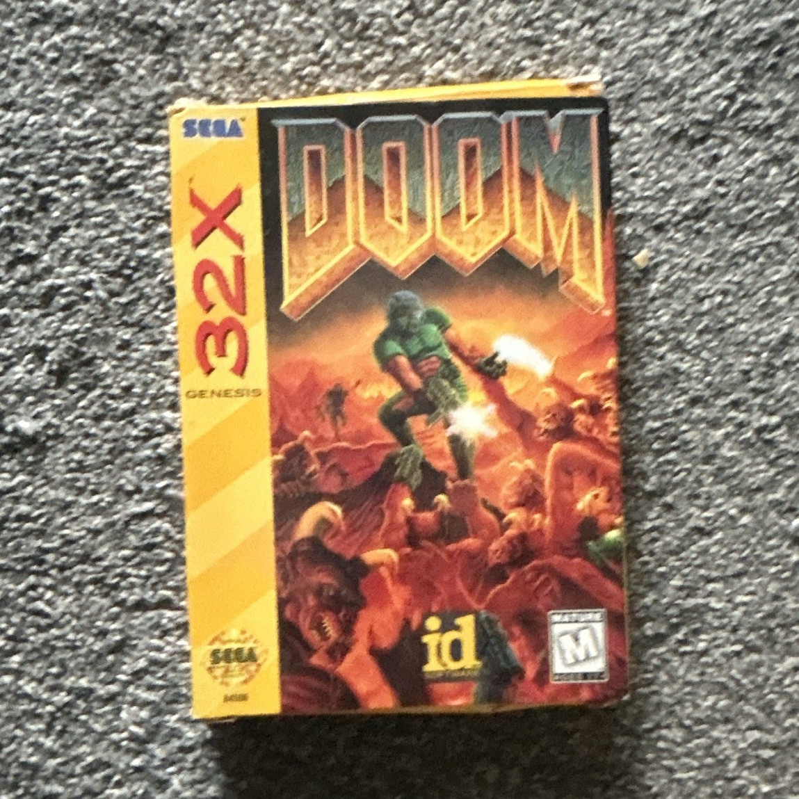 SEGA Sega 32X Doom Shooter Game w/ Box Manual Insert M – Mature
