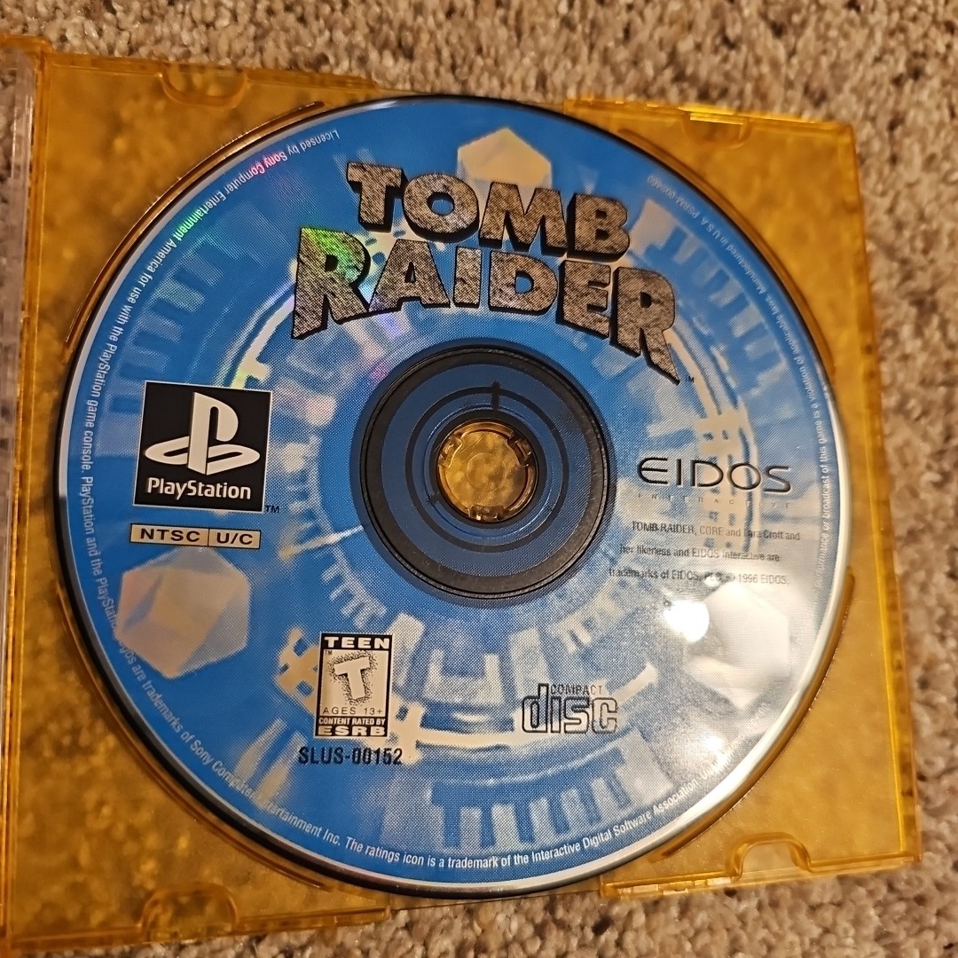 Tomb Raider – Blue Disc Only (SONY PLAYSTATION 1996) PS1 – Clean & Working