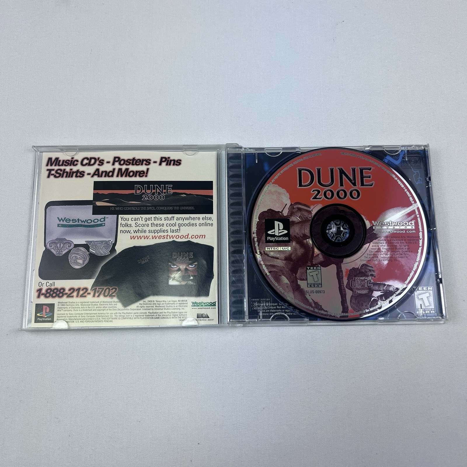 Dune 2000 (Sony PlayStation 1, 1999) Tested & Clean Ps1 Game CIB Complete Manual