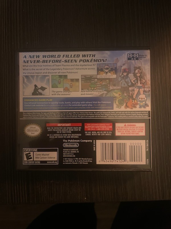 Pokemon White Version CIB (Nintendo DS) Authentic – Tested & Works