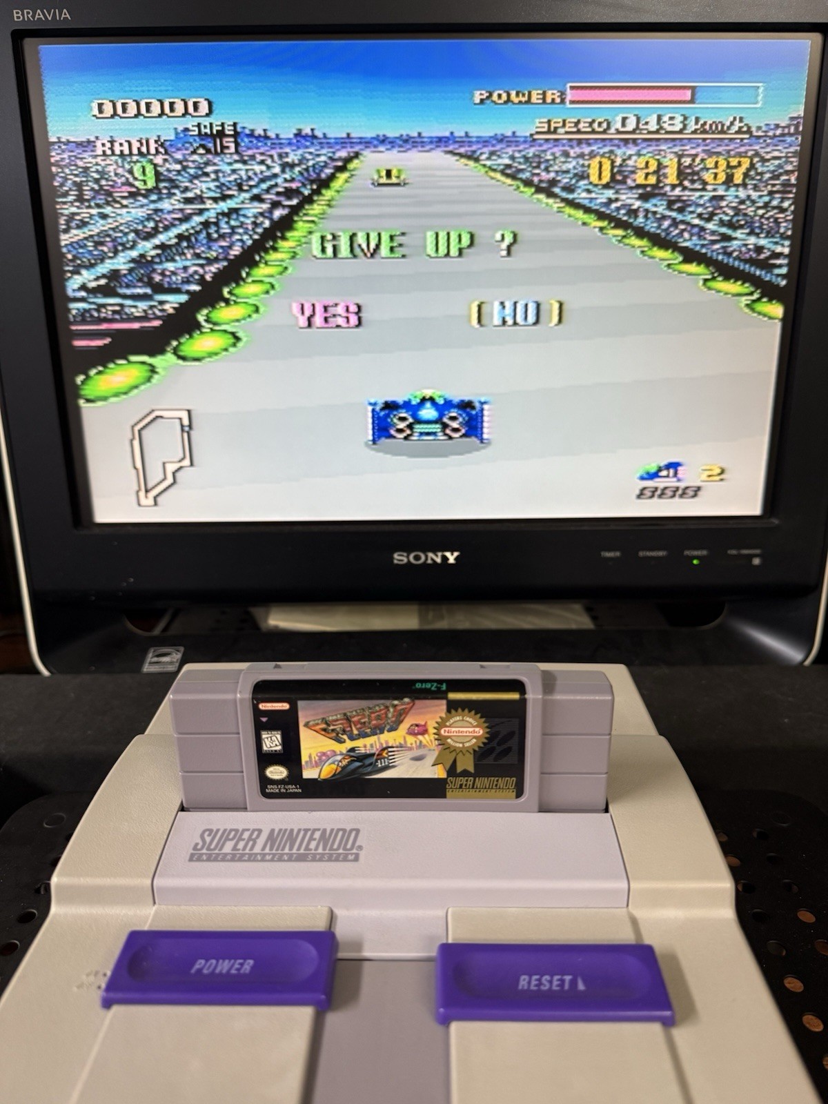 F-Zero (Super Nintendo, SNES) Game Only – VGC – Clean – Authentic – TESTED