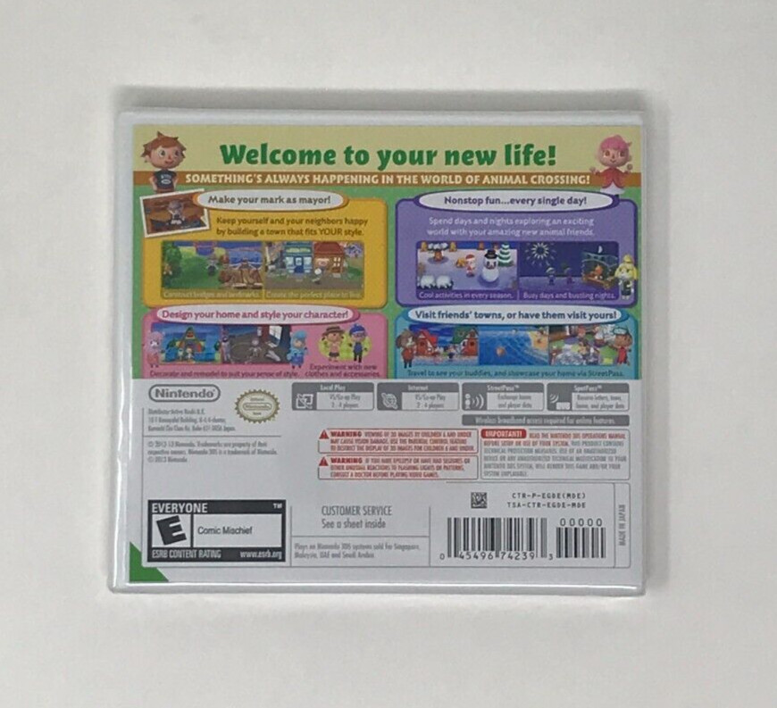 Animal Crossing New Leaf Nintendo 3DS Brand New & Factory Sealed!