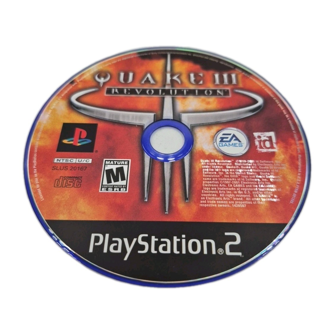 Quake III Revolution (Sony PlayStation 2, 2001) Disc Only