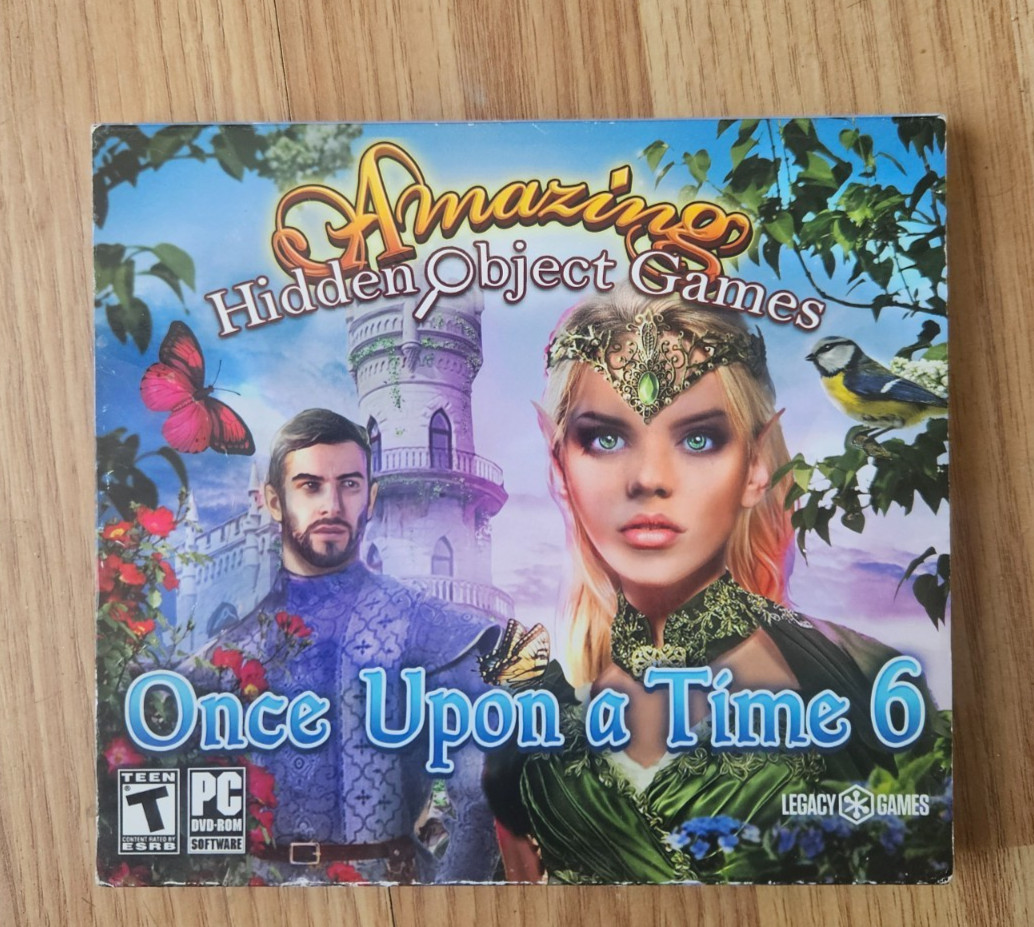 Once Upon A Time 6 Hidden Object Puzzle PC Game CD ROM Complete Tri Synergy