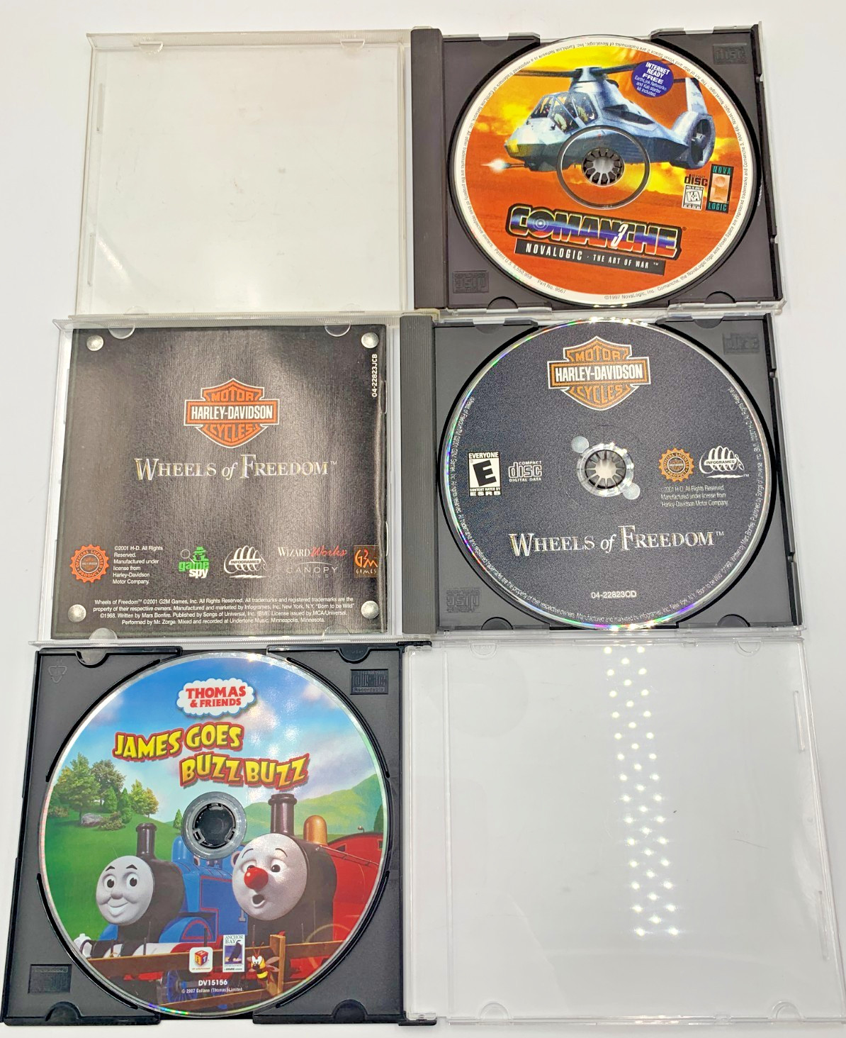 Retro PC Games Lot 13 DOS, Windows 95, 98, Harley Davidson Delta Force Tycoon…