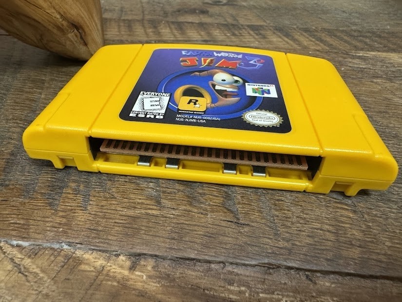Earthworm Jim 3D Nintendo 64 N64 Authentic Yellow Cartridge Only Tested