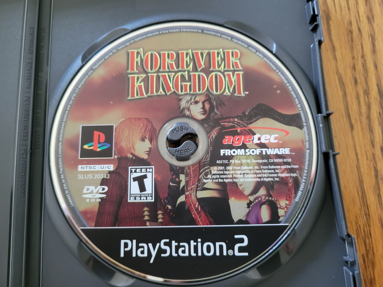 Forever Kingdom Sony PlayStation 2 PS2 2002 Game Disc Only tested