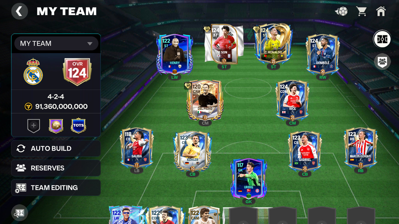 FC Mobile 118 OVR Account | High Rated Squad | Fast Delivery