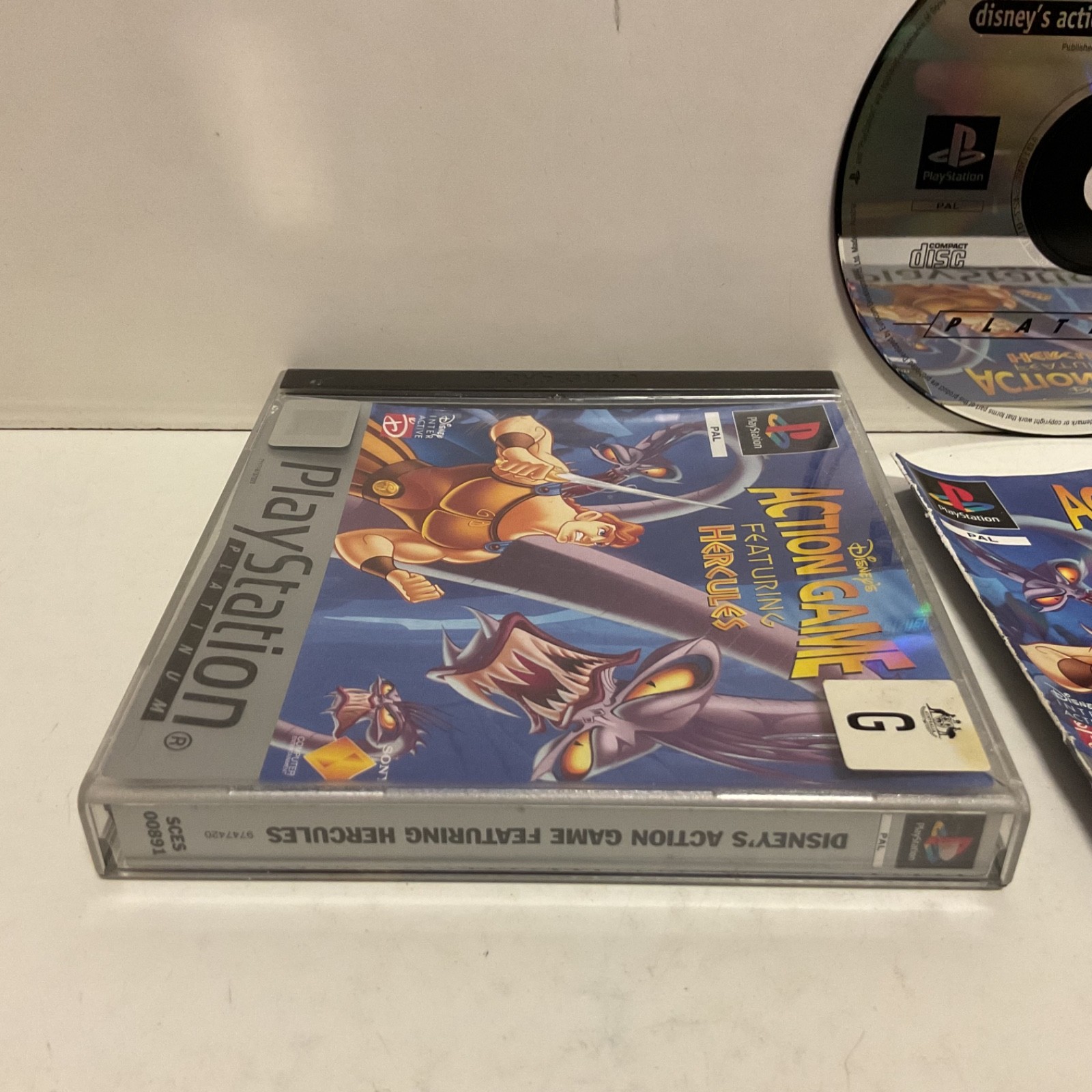 Disney’s Action Game Featuring Hercules PS1 PlayStation 1 PAL – VGC – Free Post