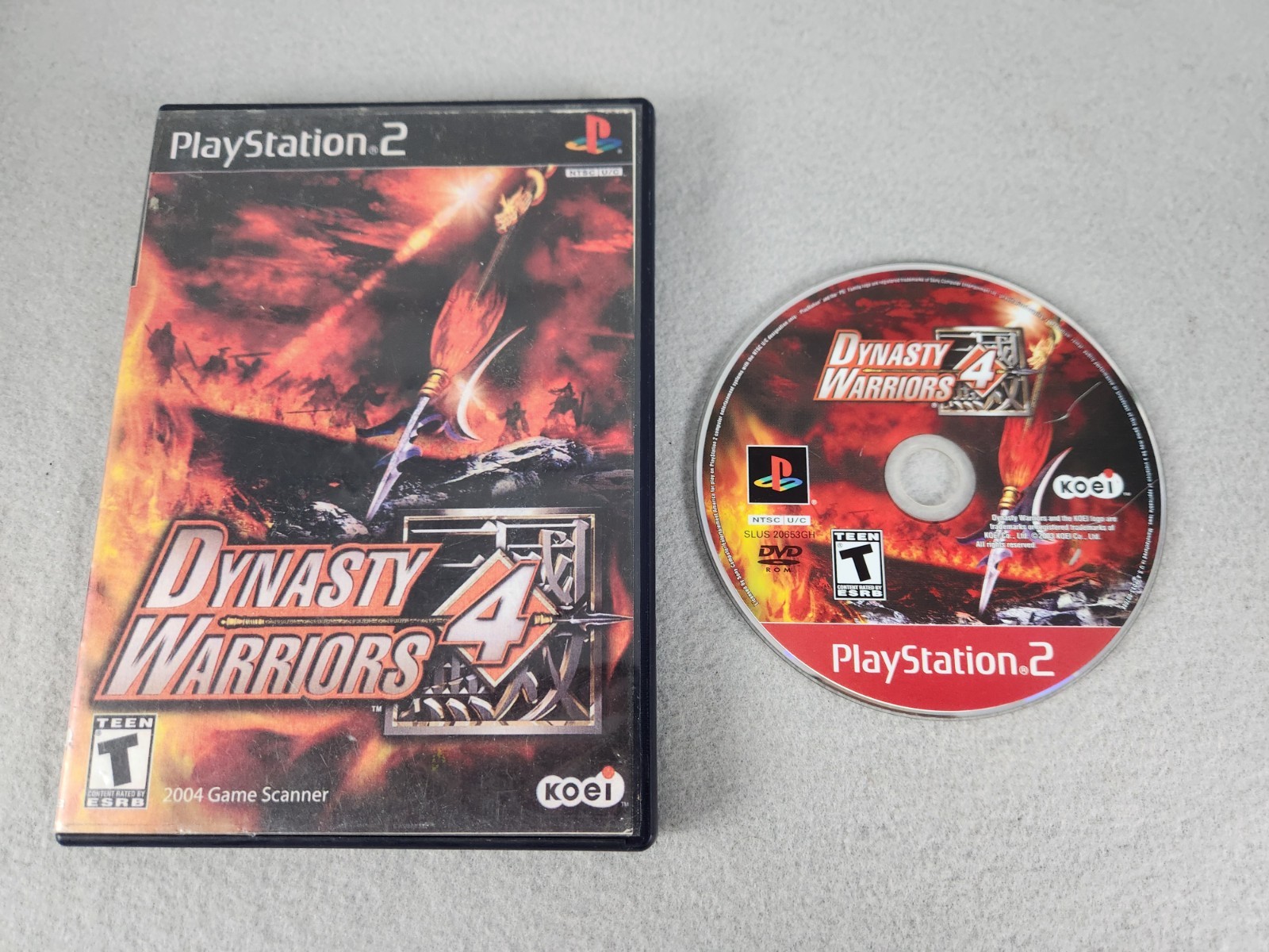 Dynasty Warriors 4 (Sony PlayStation 2, 2003) PS2 No Manual Tested Fast Shipping