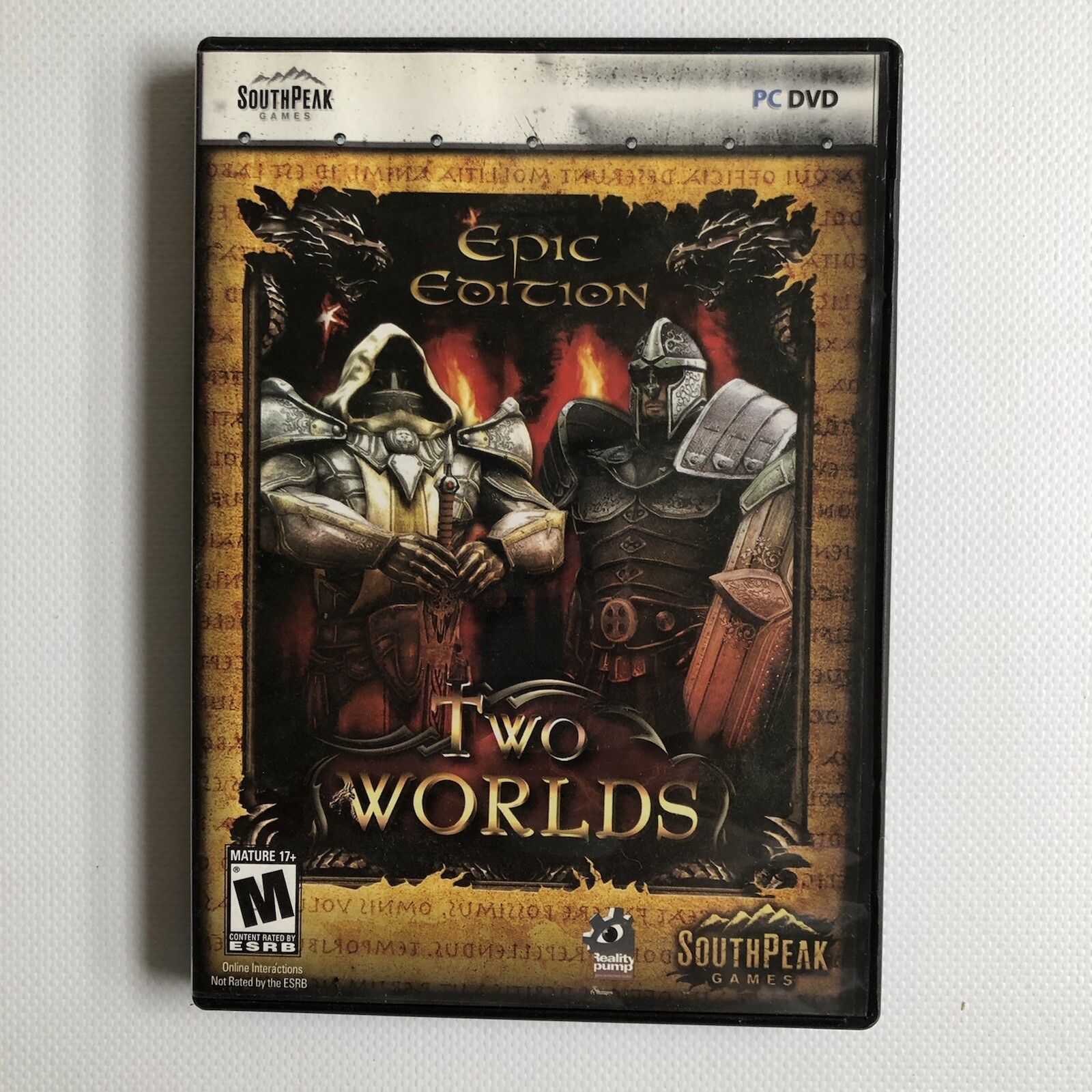 Two Worlds Epic Edition Game PC DVD Disc 2008 SouthPeak M Mature 17+