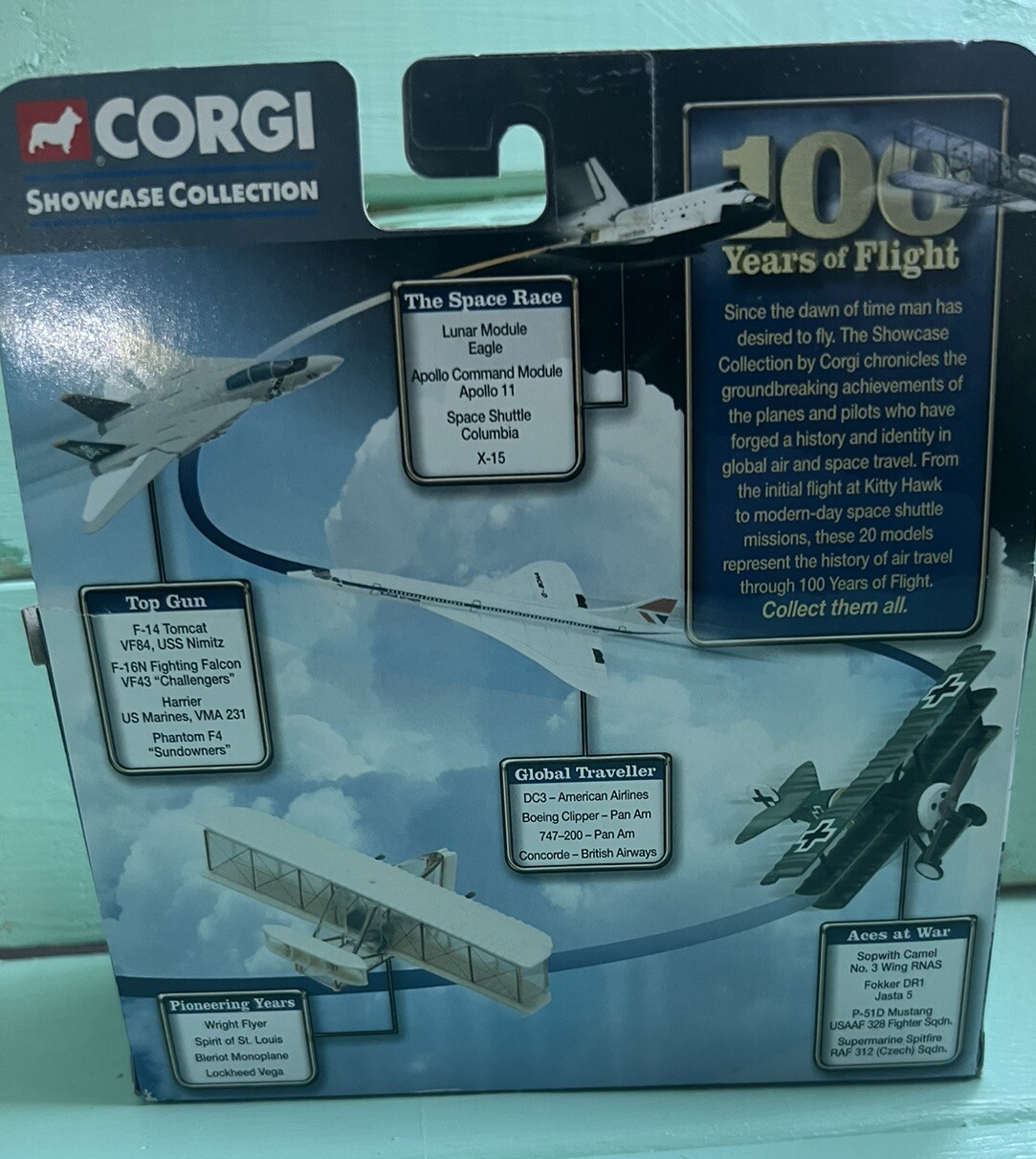 Corgi 100 Years Of Flight US Top Gun F-16 Falcon USAF VF43 Challengers, NIB