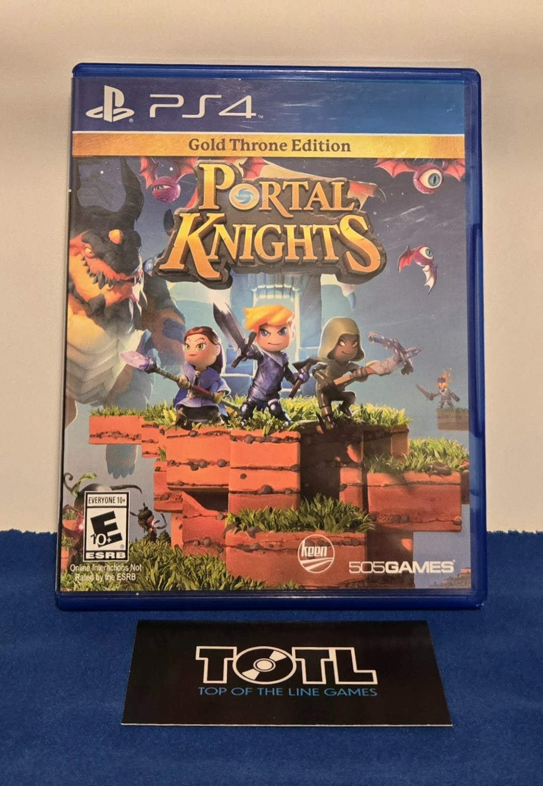 Portal Knights: Gold Throne Edition (PlayStation 4, 2017) (Case and disc)