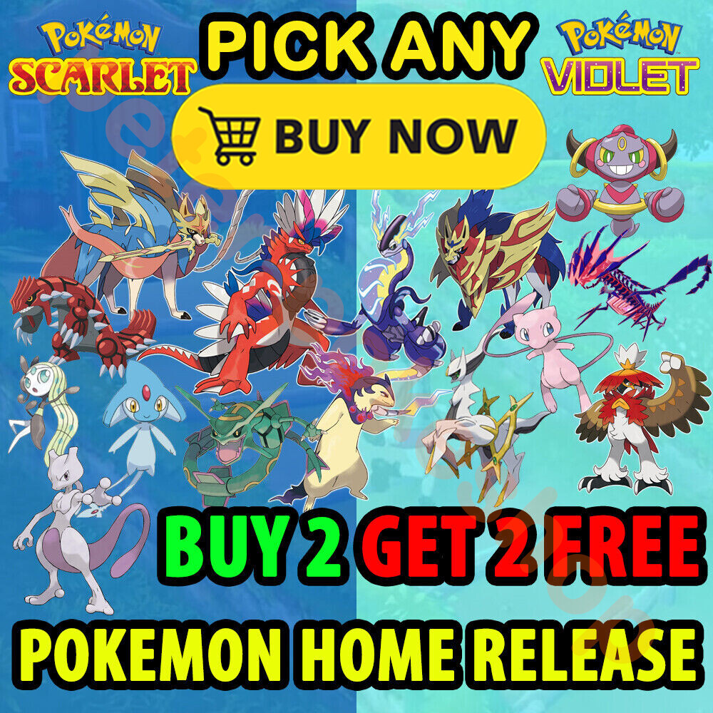 Any Pokemon Home Release ✨Ultra Shiny✨ Scarlet and Violet – Custom Any 6IV