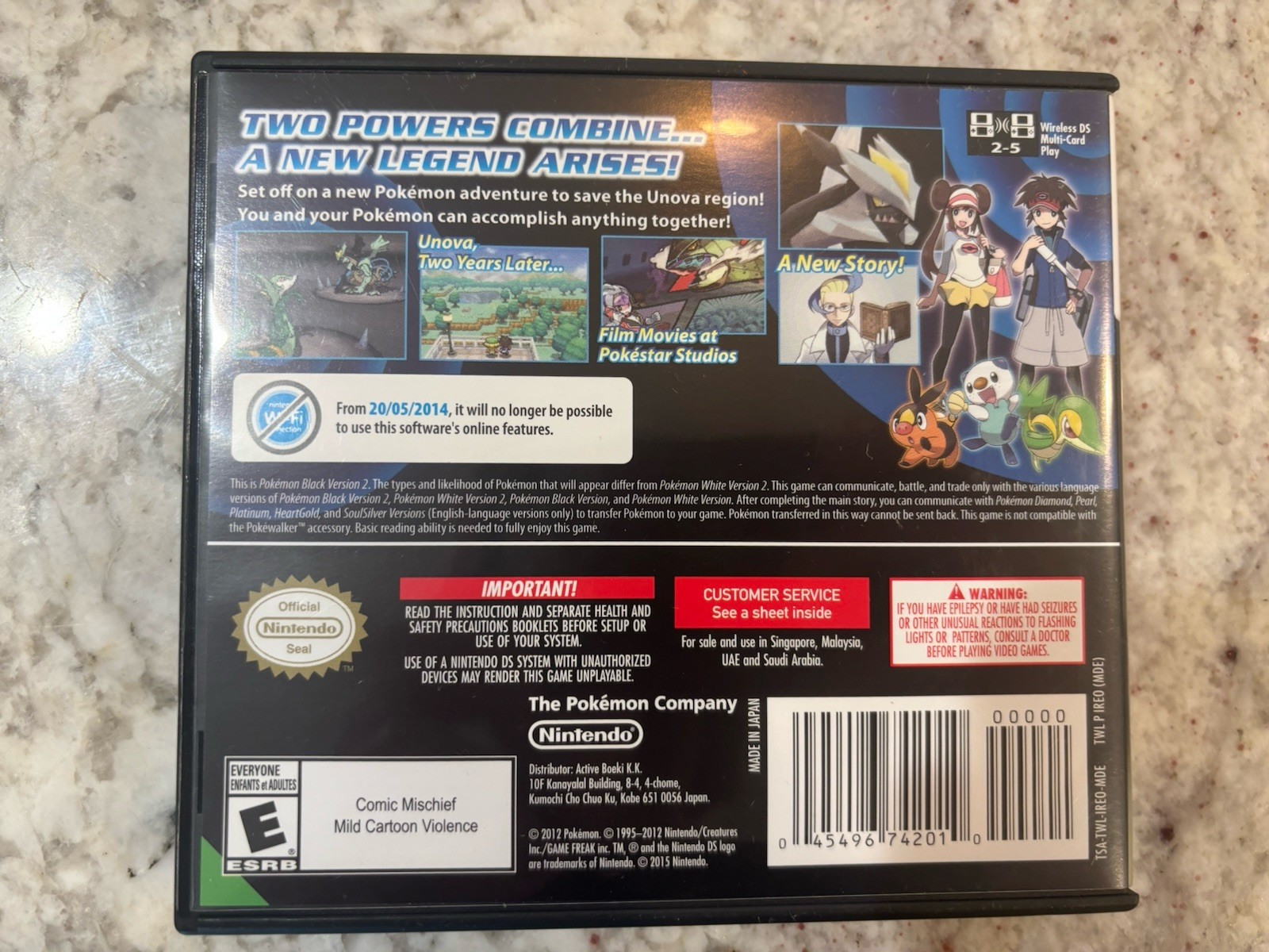 Pokémon Black Version 2 Nintendo DS Complete w/ Manual
