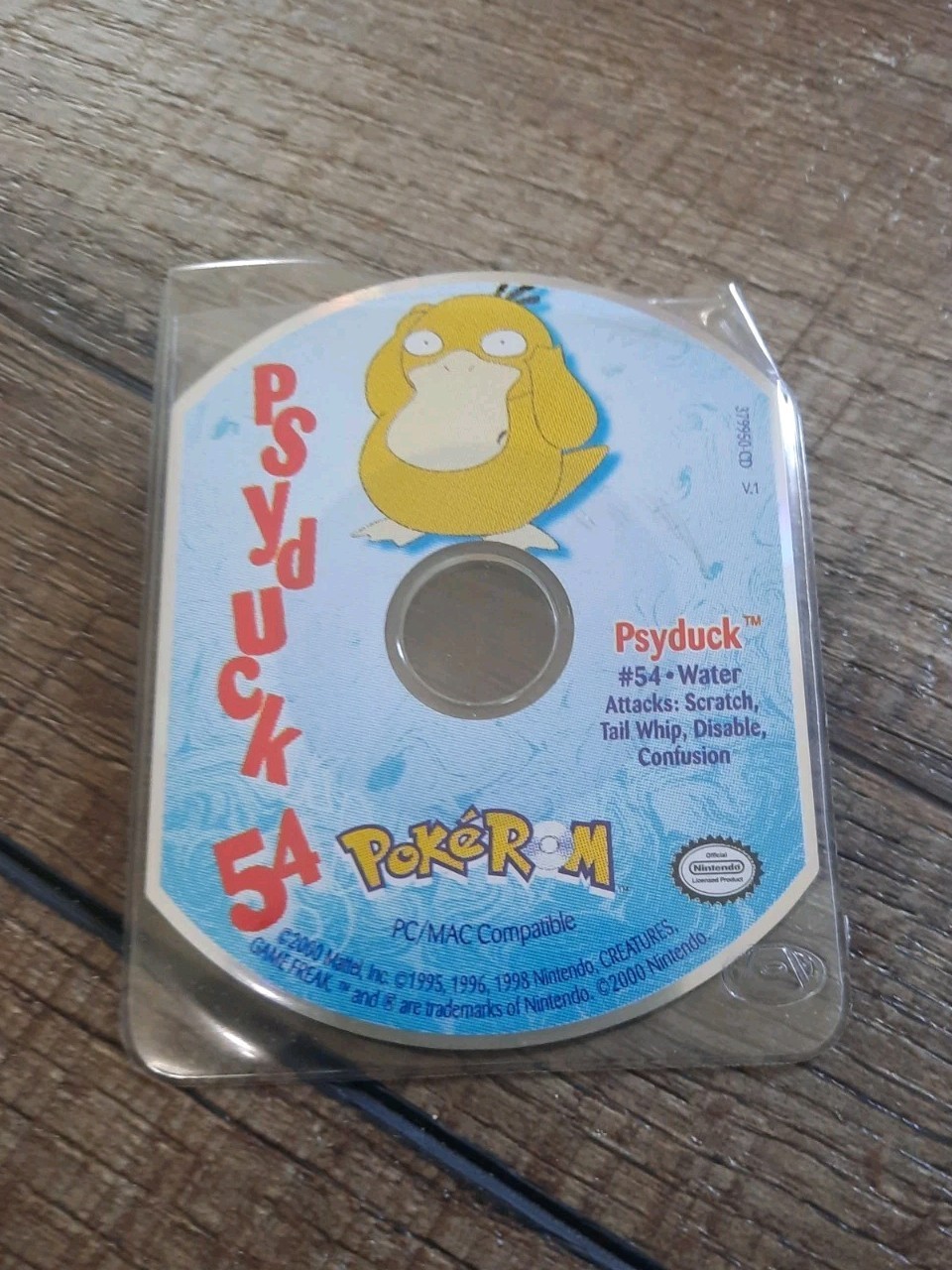 The Learning Company PokéROM Pokémon Psyduck #54 Educational CD-ROM PC/Mac 2000