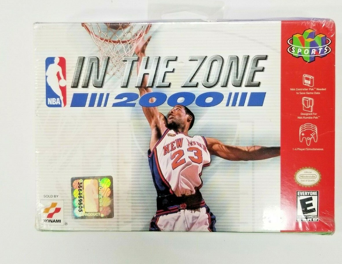 NBA: In the Zone 2000 N64 (Nintendo 64, 1999) BRAND NEW-Extremely Rare!!