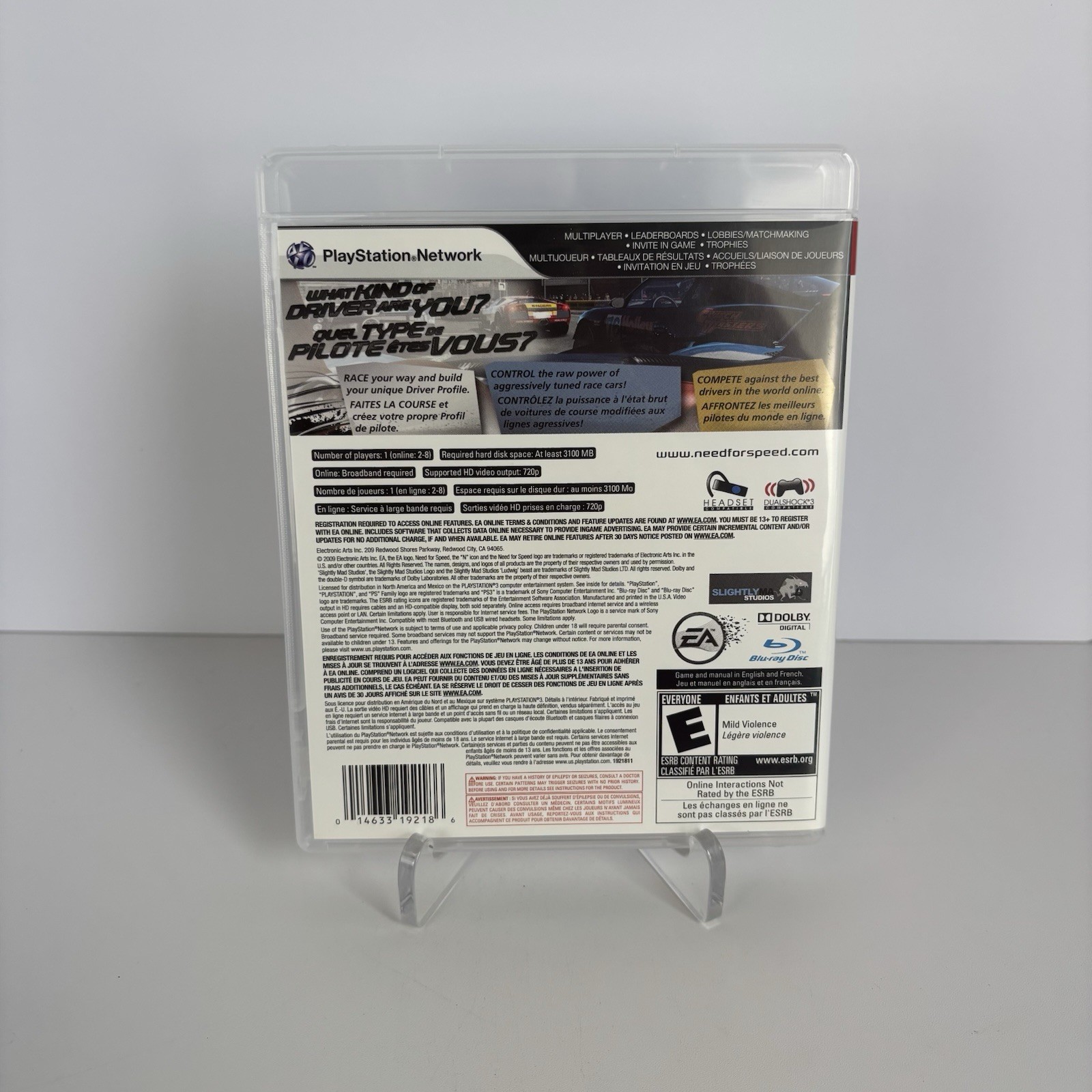 Need for Speed: Shift (Sony PlayStation 3, 2009) PS3