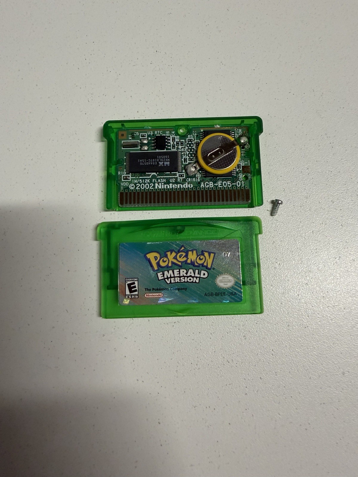 Pokemon Emerald Version * New Battery * (Game Boy Advance GBA) * AUTHENTIC *
