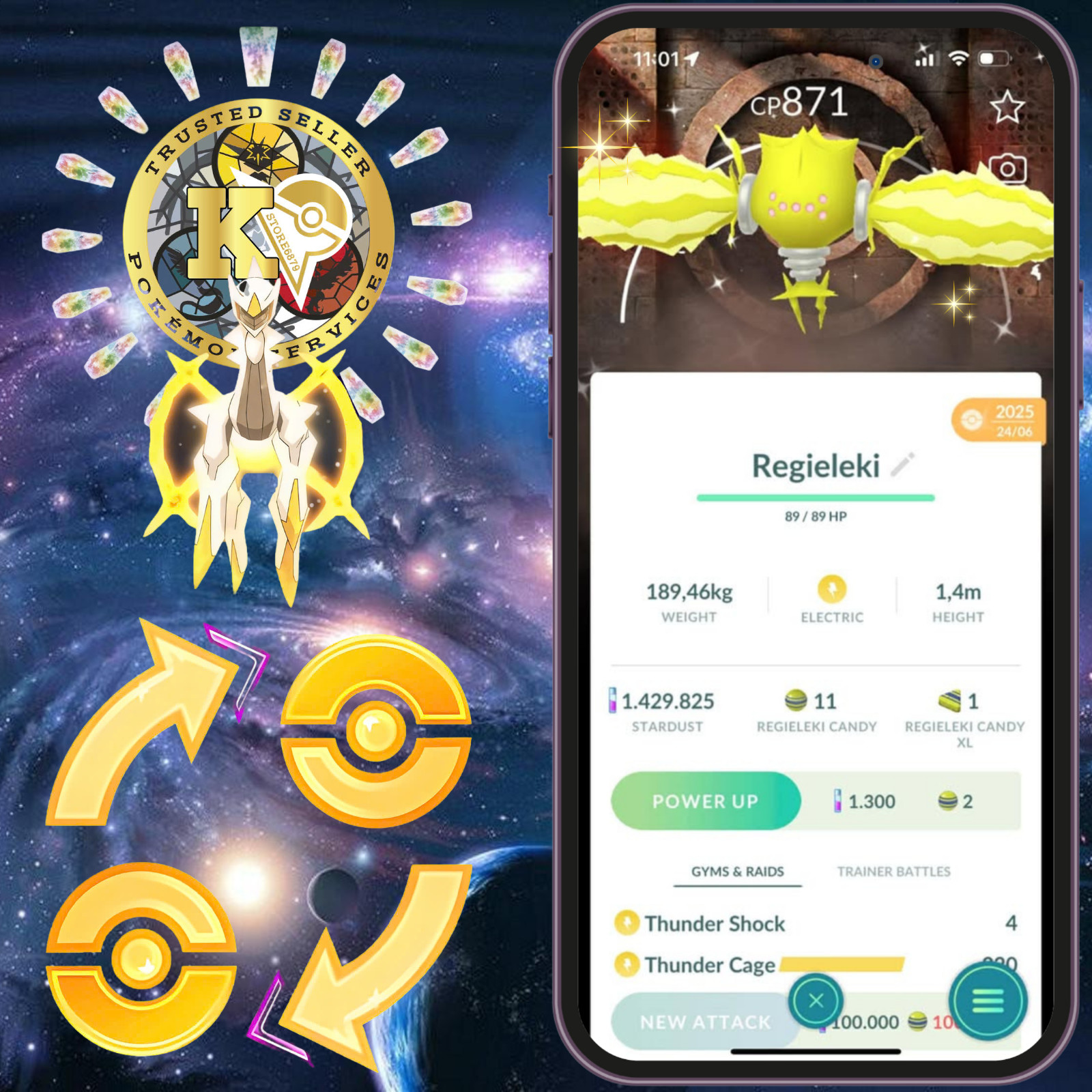 P.T.CentraI—TRADE GO— Shiny Regi family —GO Fest 2025 Special Background—Digital