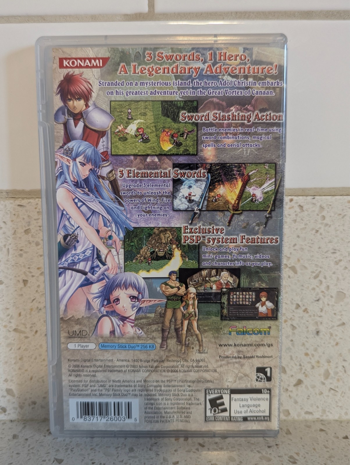 Ys The Ark of Napishtim PSP Complete Authentic Konami Action RPG