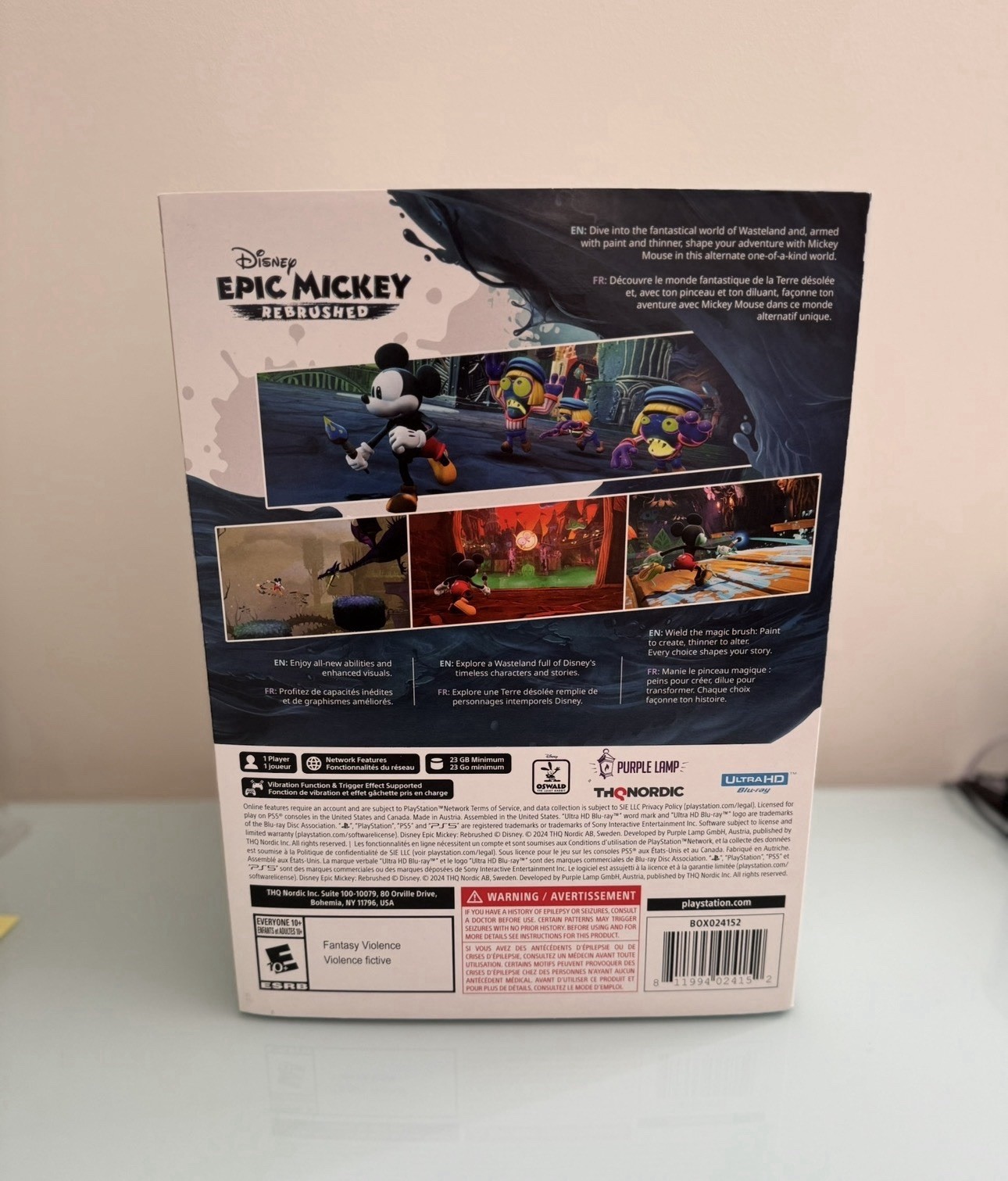 Disney Epic Mickey: Rebrushed Collector’s Edition PlayStation 5 PS5 In Hand New