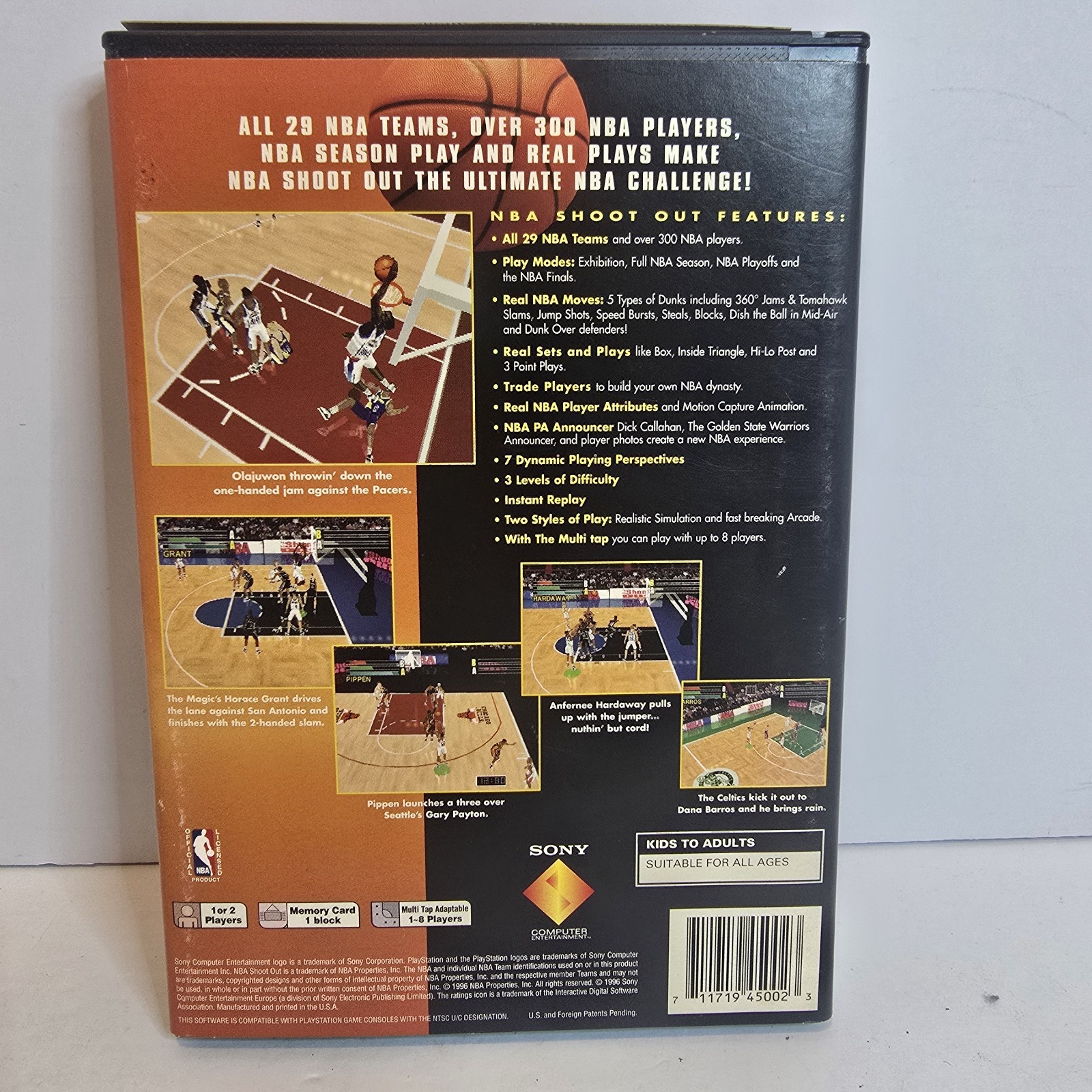 NBA In The Zone Konami (Sony PlayStation 1, 1995) PS1 Long Box – CIB Complete