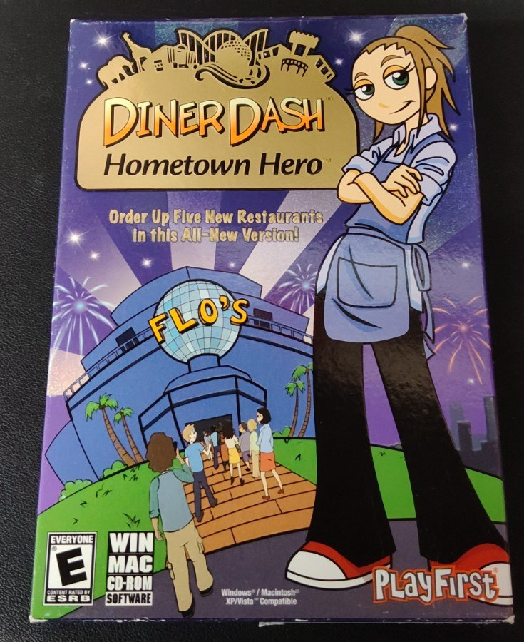 Diner Dash Hometown Hero CD-Rom Software