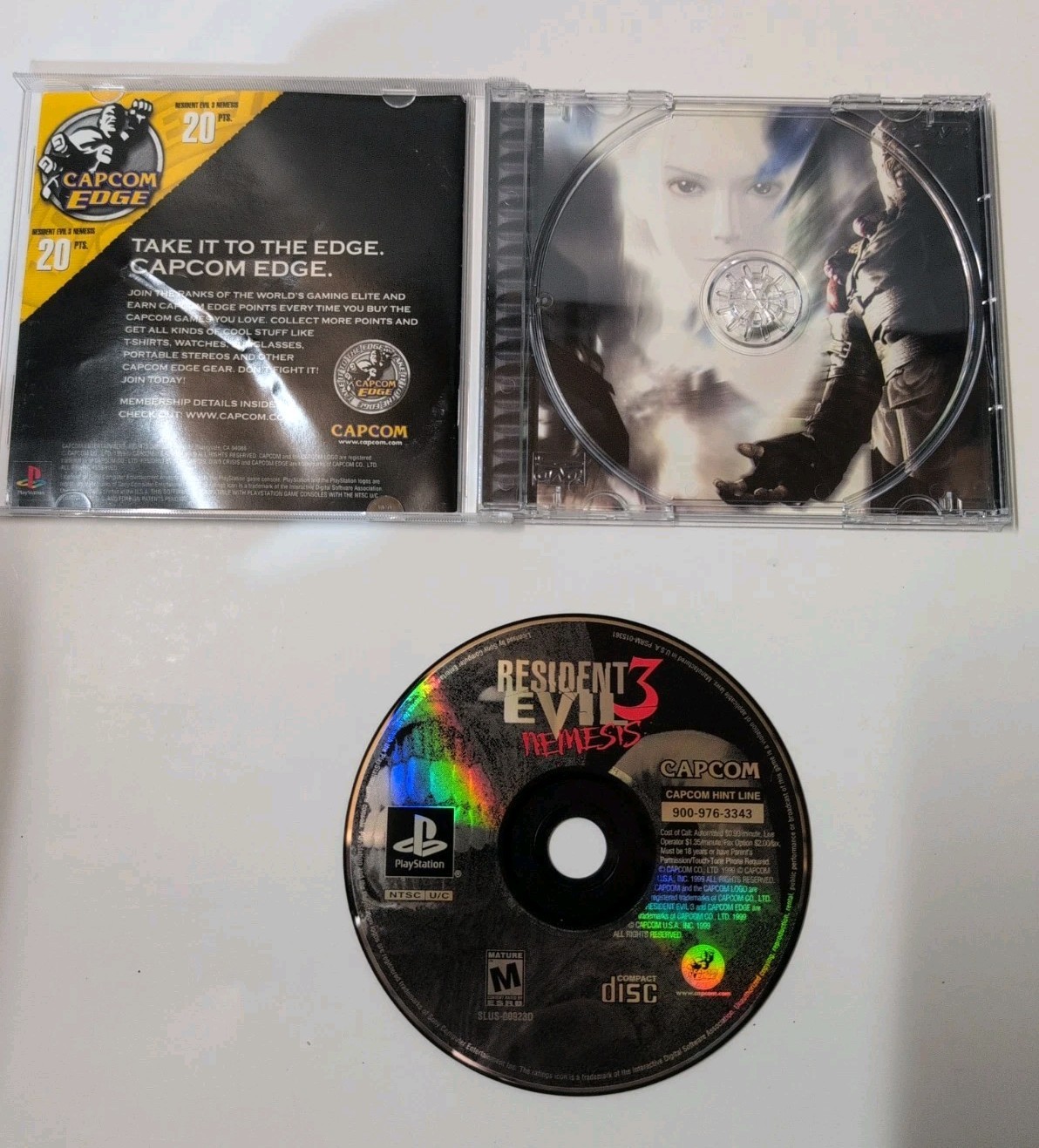 Resident Evil 3 Nemesis (Sony PlayStation 1 PS1) Black Label Cib Manual No Demo