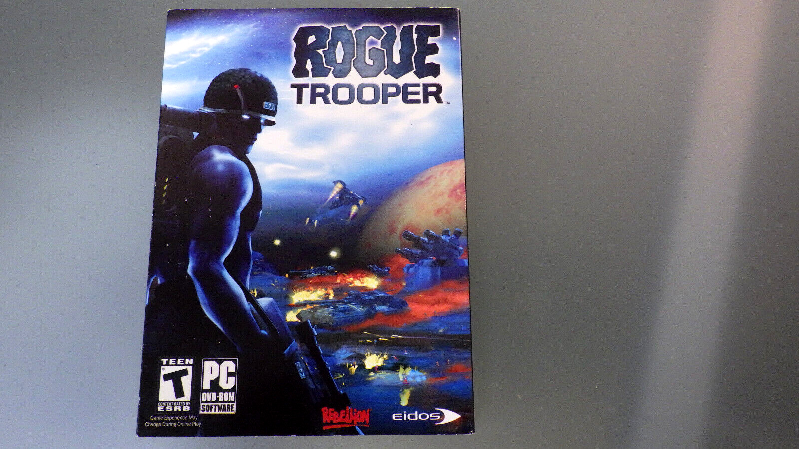 Vtg 2006 Video PC-DVD Game ROGUE TROOPER in Big Box Complete CIB w/ Book EIDOS