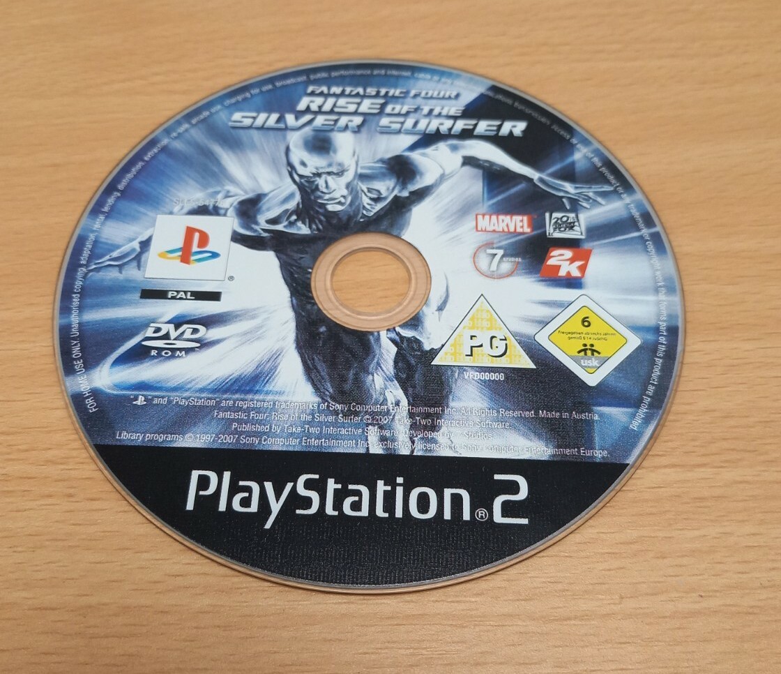 Fantastic Four Rise Of The Silver Surfer PS2 PAL UK (DISC ONLY) Cheap