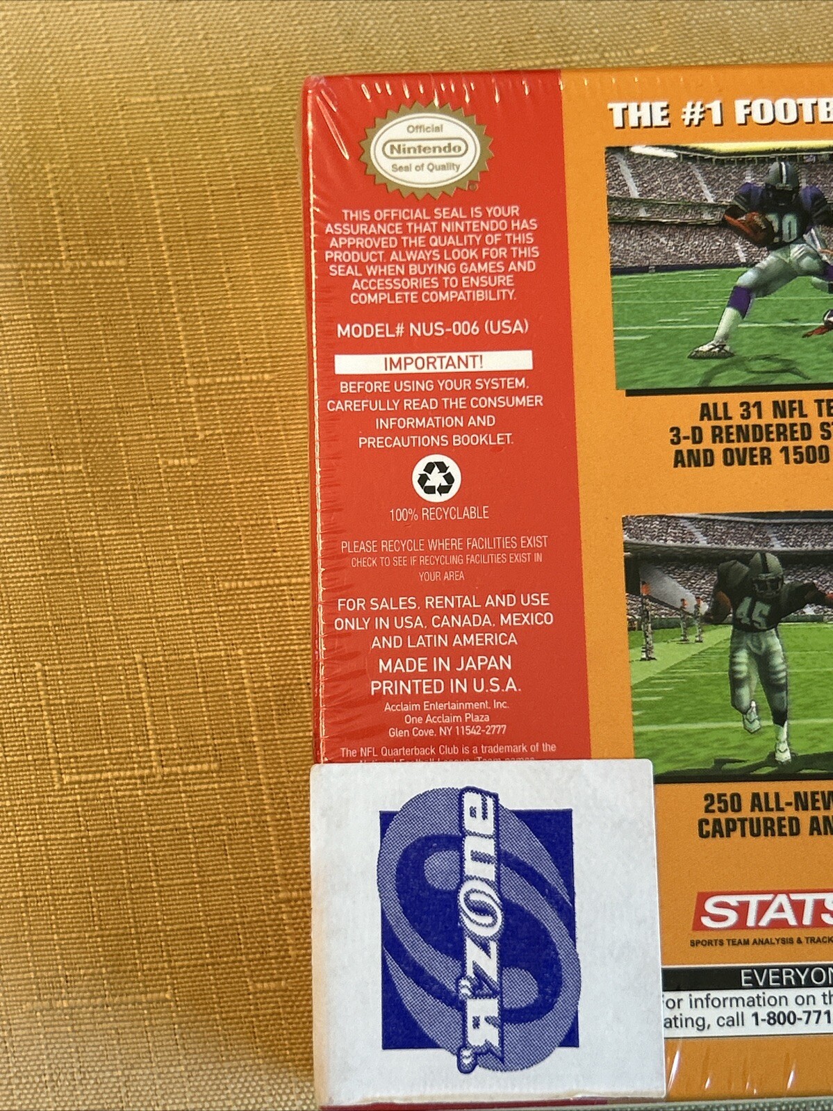 NFL Quarterback Club 99 (Nintendo 64) -Factory Sealed –